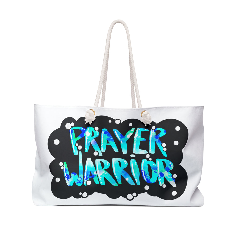 Weekender Bag — "Prayer Warrior" Graphic Travel Tote