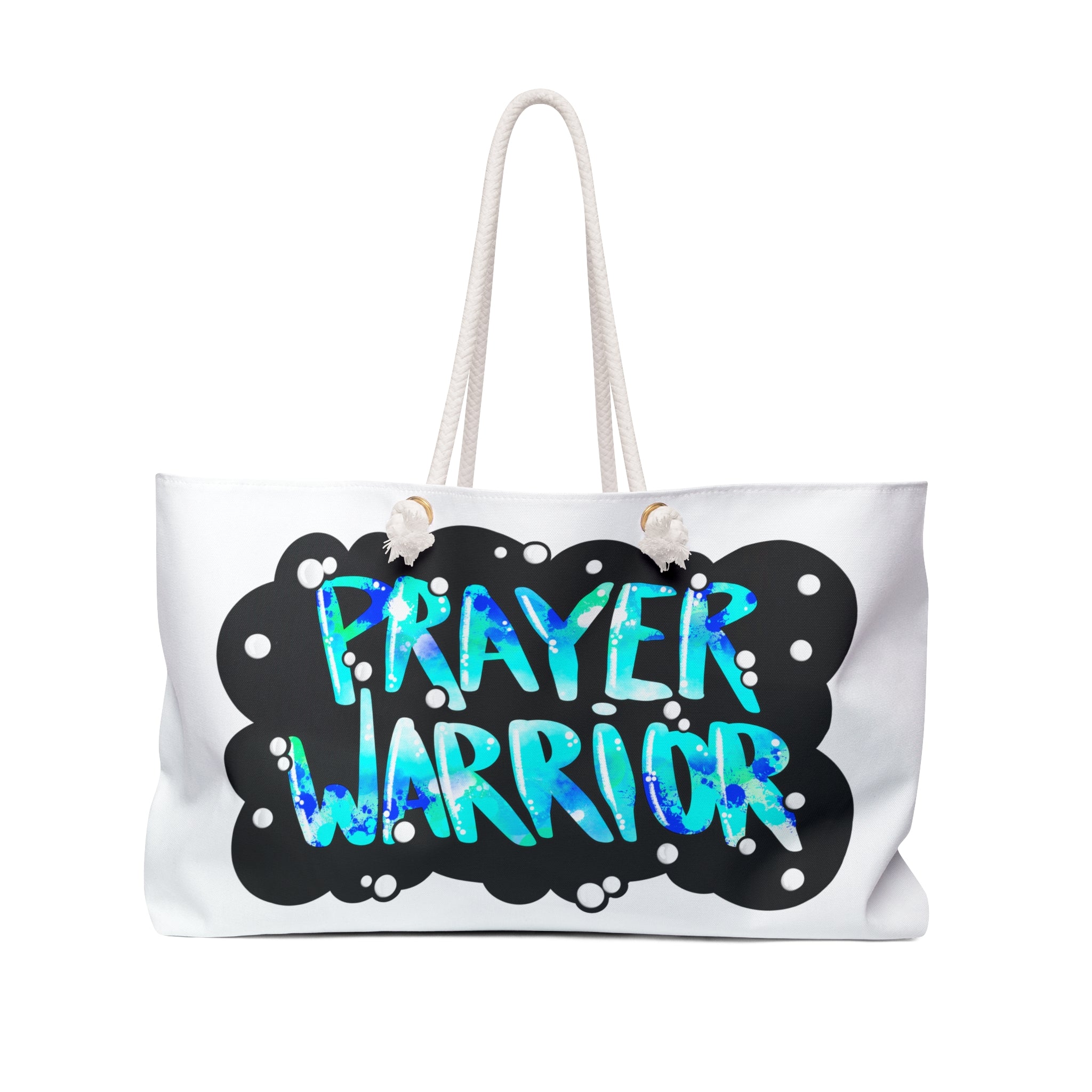 Weekender Bag — "Prayer Warrior" Graphic Travel Tote
