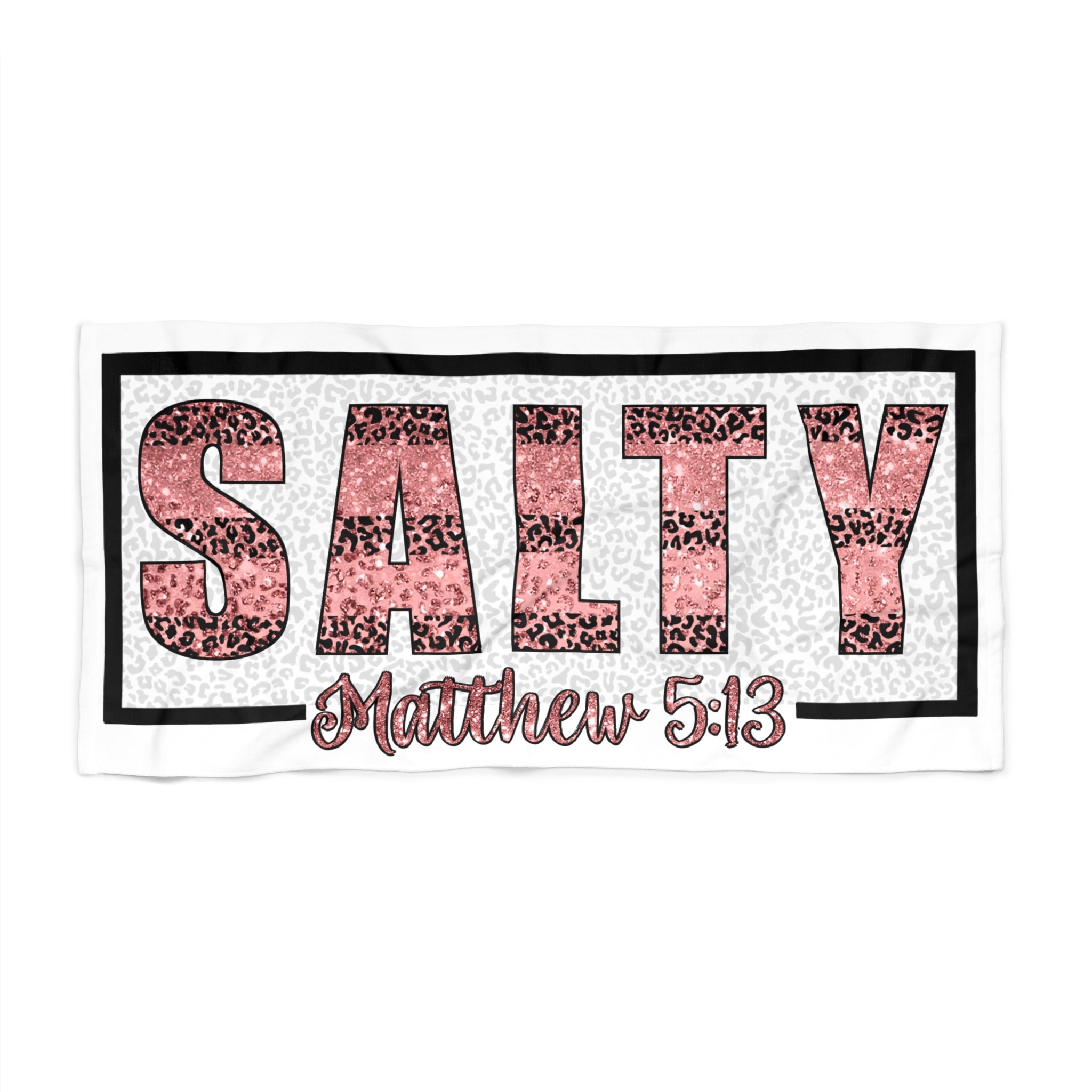Salty Beach Towel — Matthew 5:13 Christian Towel