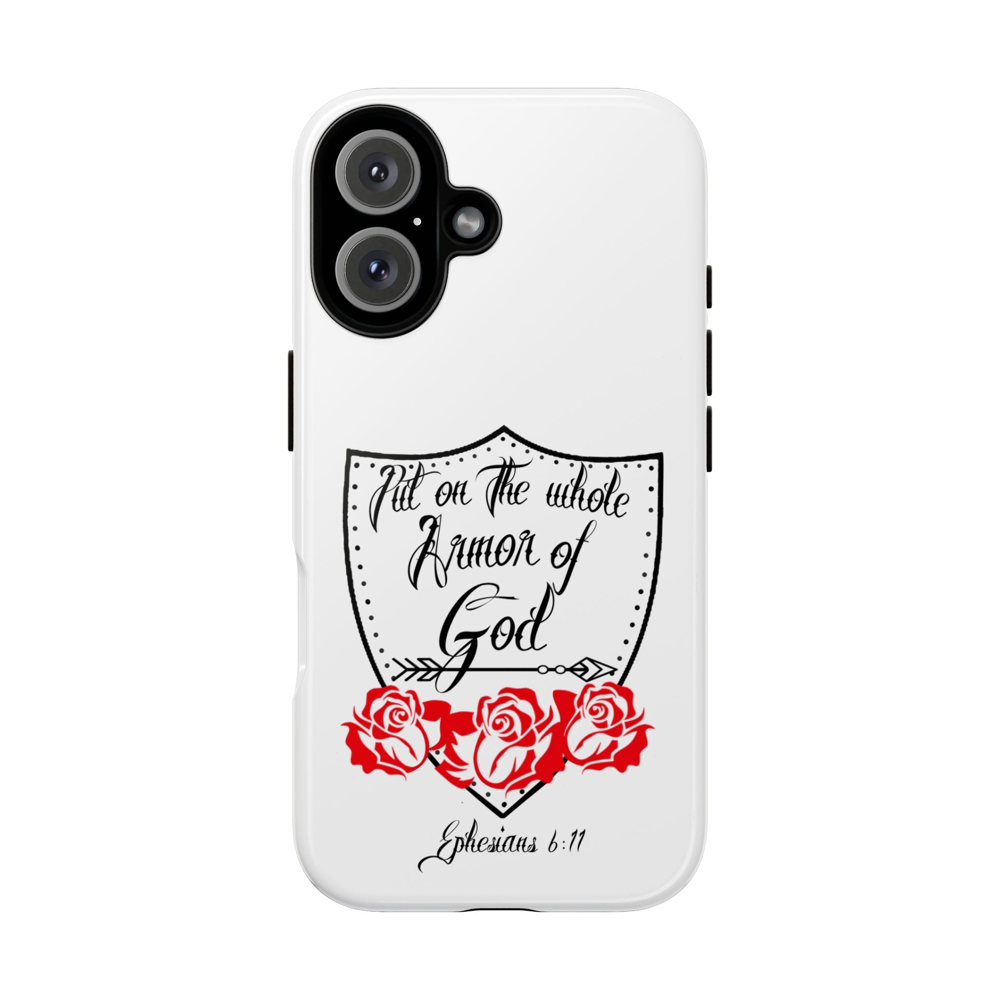 Armor of God Phone Case — Ephesians 6:11 Christian Floral Protective Cover