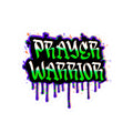 Prayer Warrior Grafitti Art Sticker