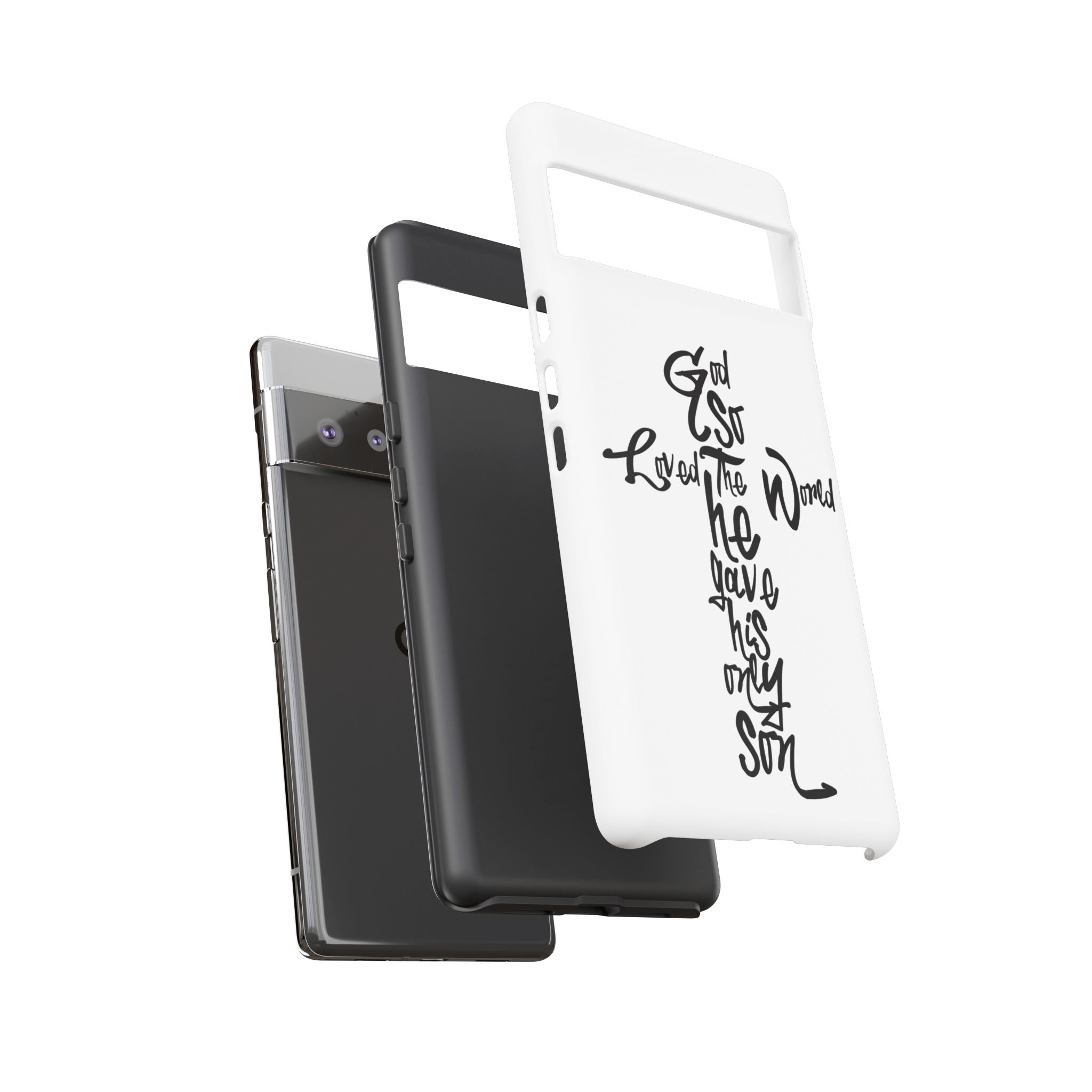 John 3:16 Bible Verse Christian Cross Phone Case — “God So Loved the World He Gave His Only Son”