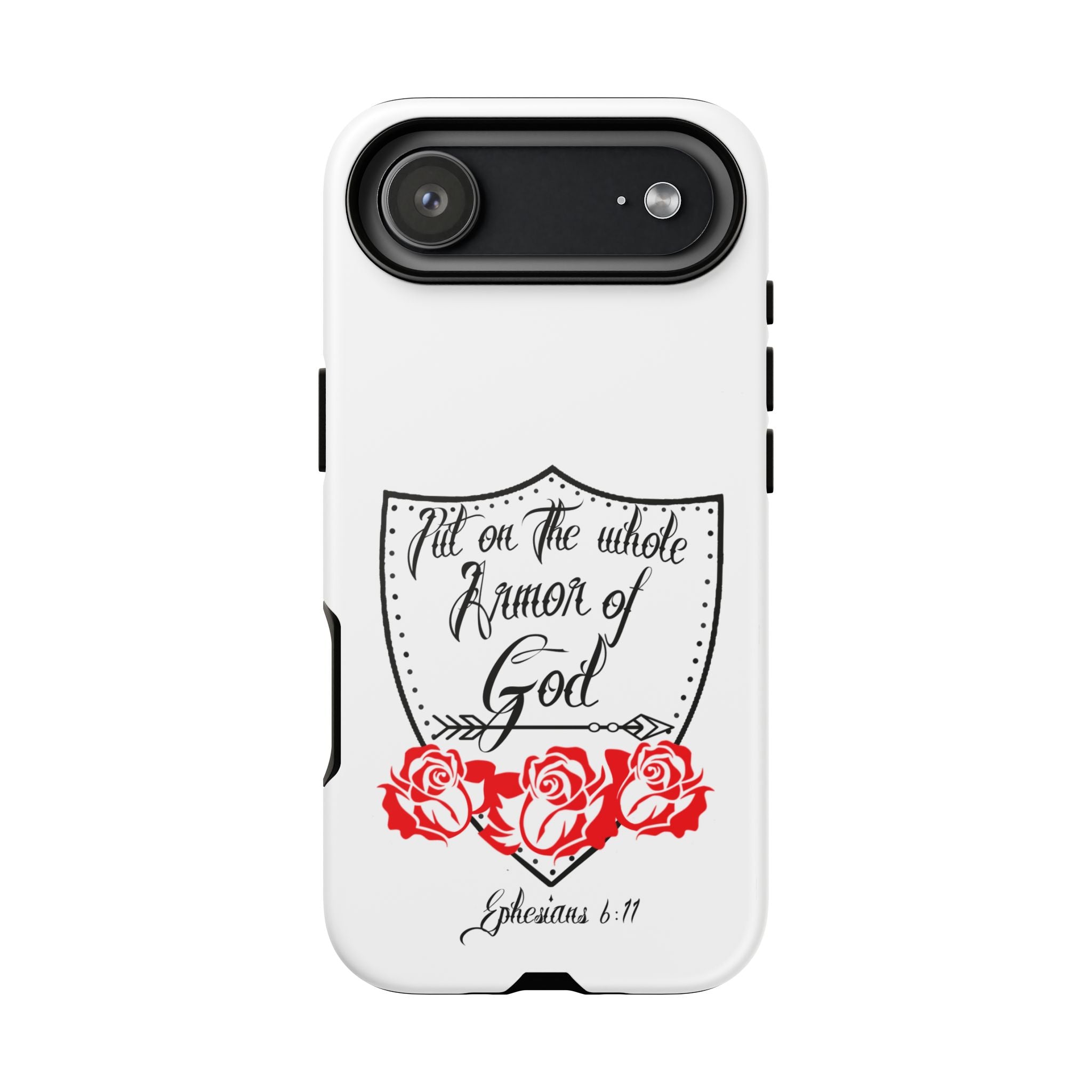 Armor of God Phone Case — Ephesians 6:11 Christian Floral Protective Cover