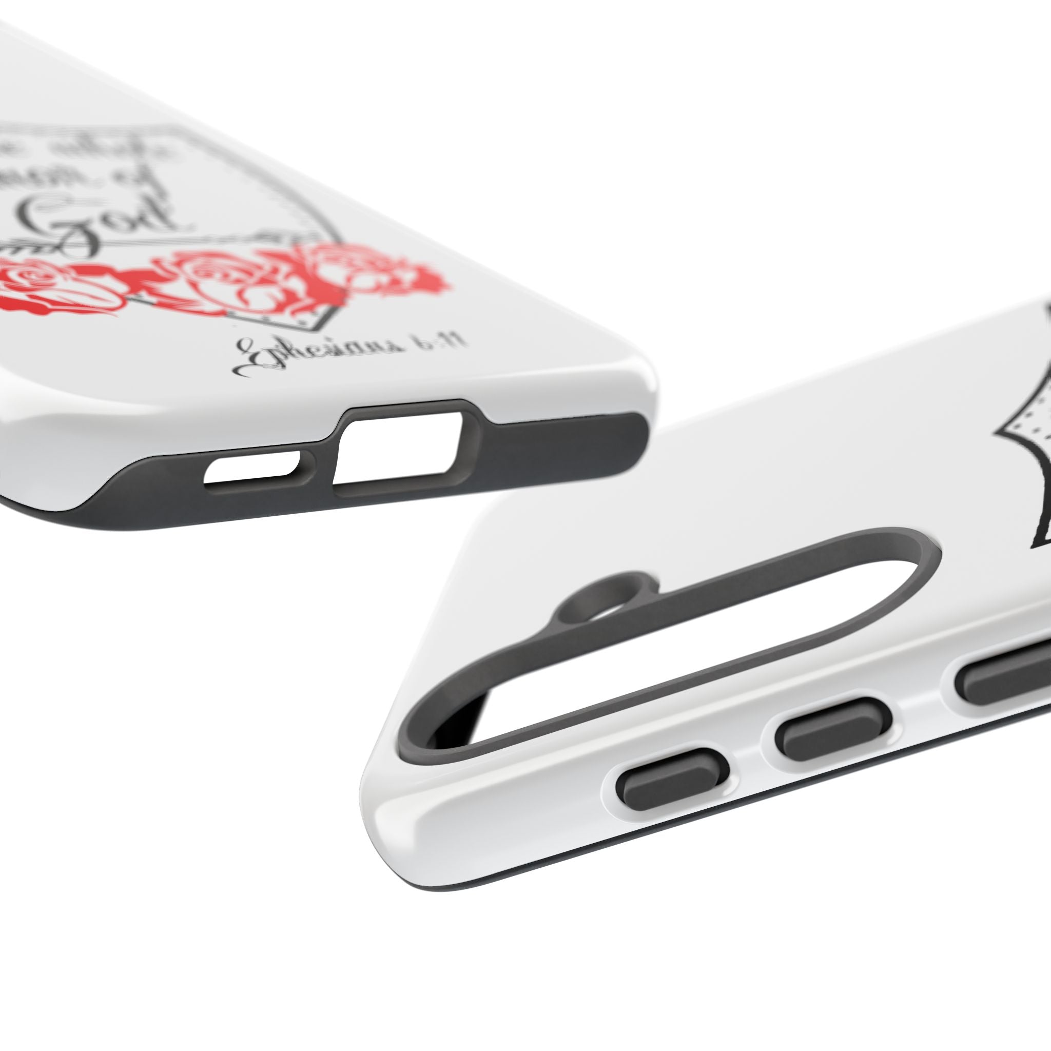 Armor of God Phone Case — Ephesians 6:11 Christian Floral Protective Cover