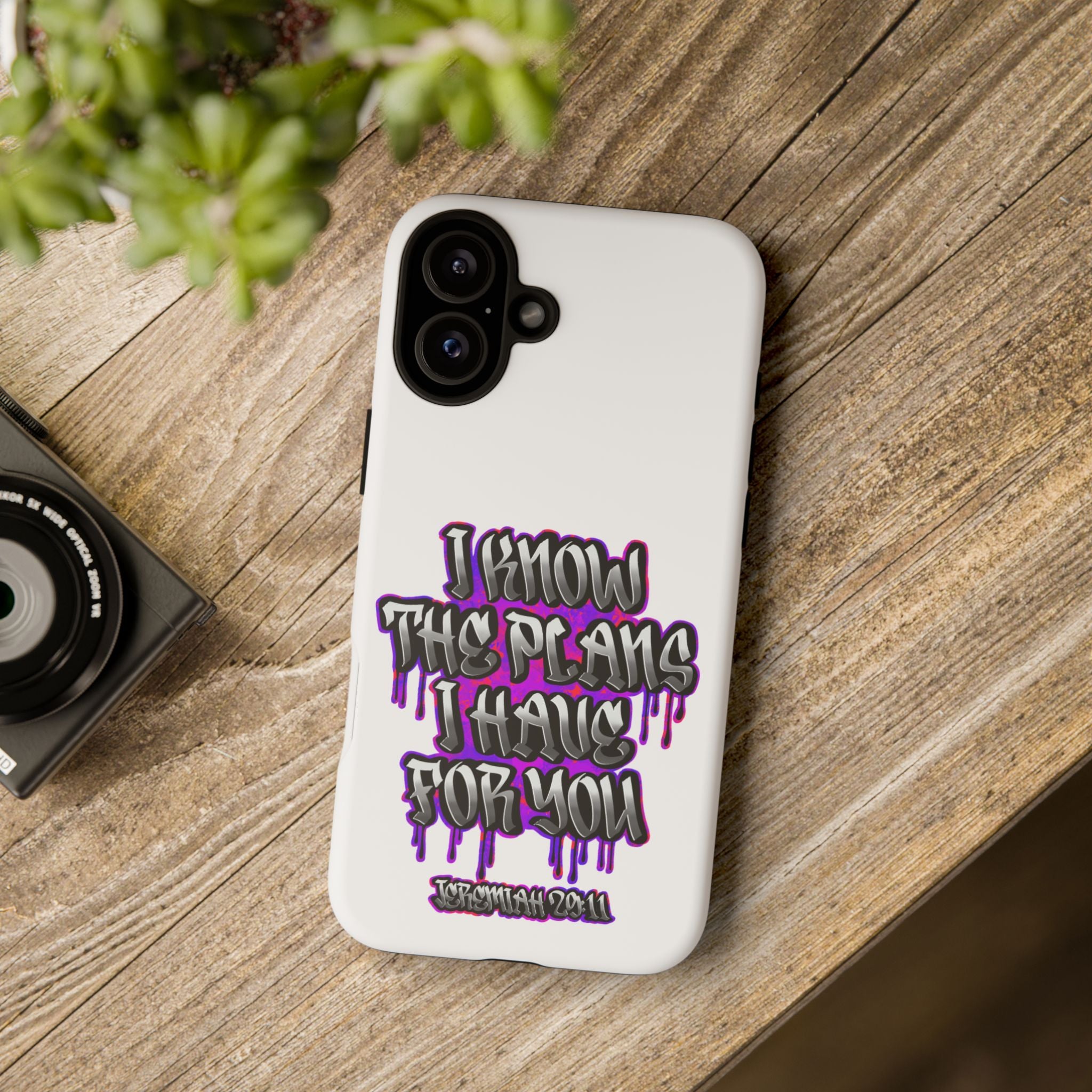 Jeremiah 29:11 Phone Case — "I Know The Plans I Have For You" Christian Bible Verse Protective Case