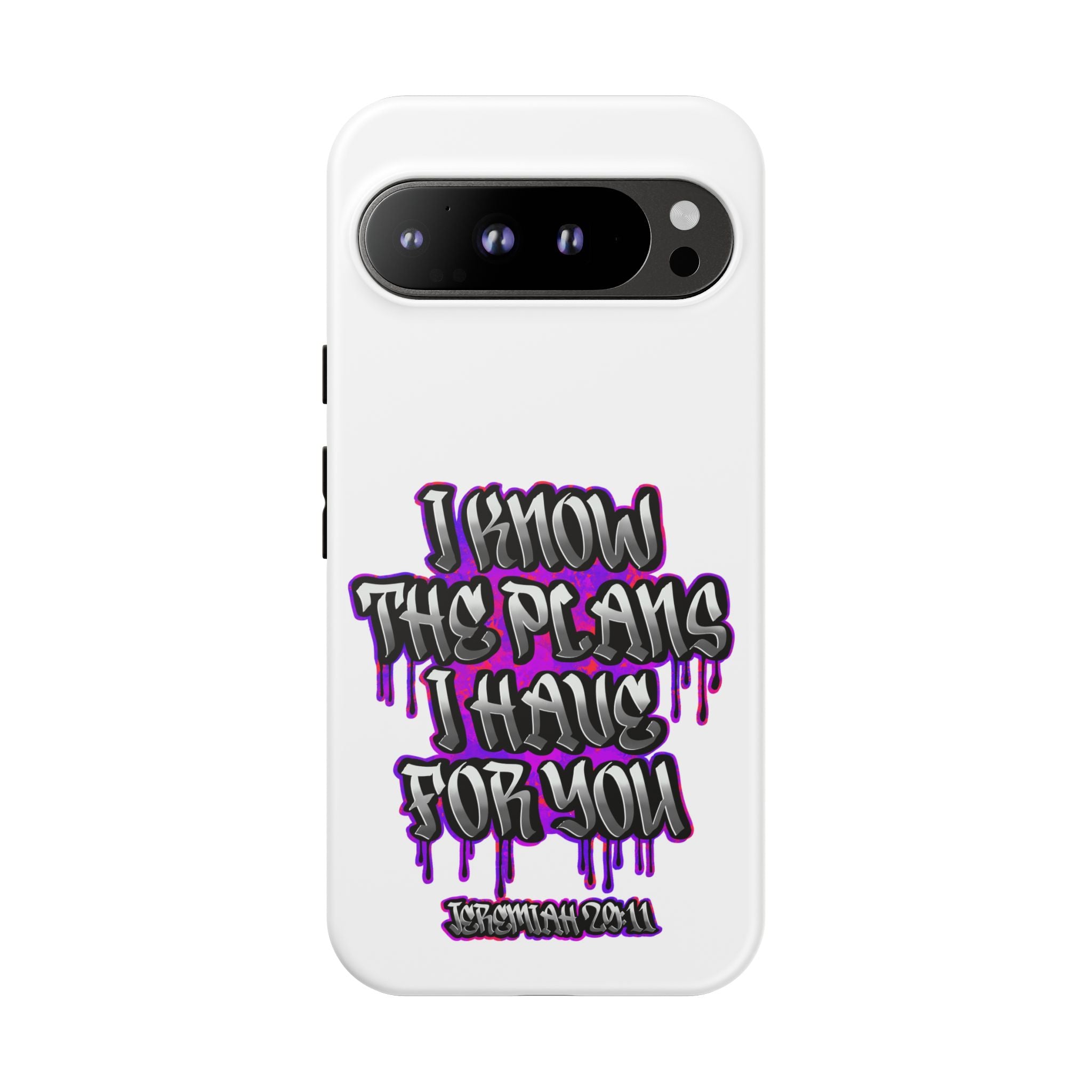 Jeremiah 29:11 Phone Case — "I Know The Plans I Have For You" Christian Bible Verse Protective Case
