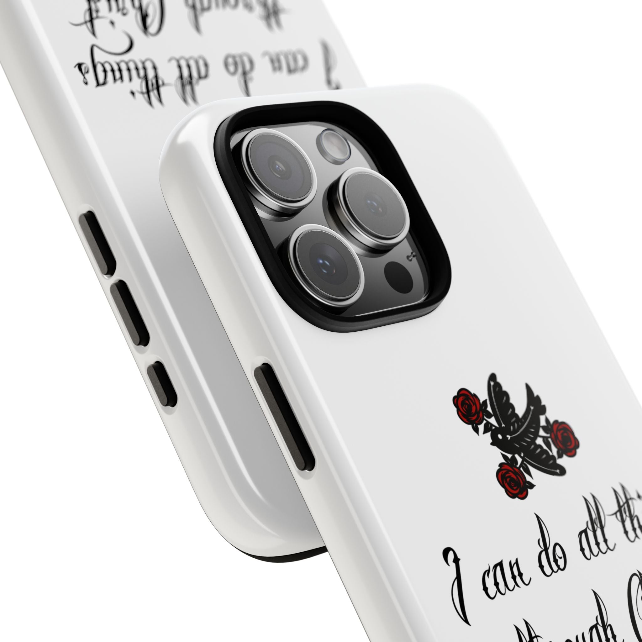 Christian Phone Case — "I can do all things through Christ" (Philippians 4:13)