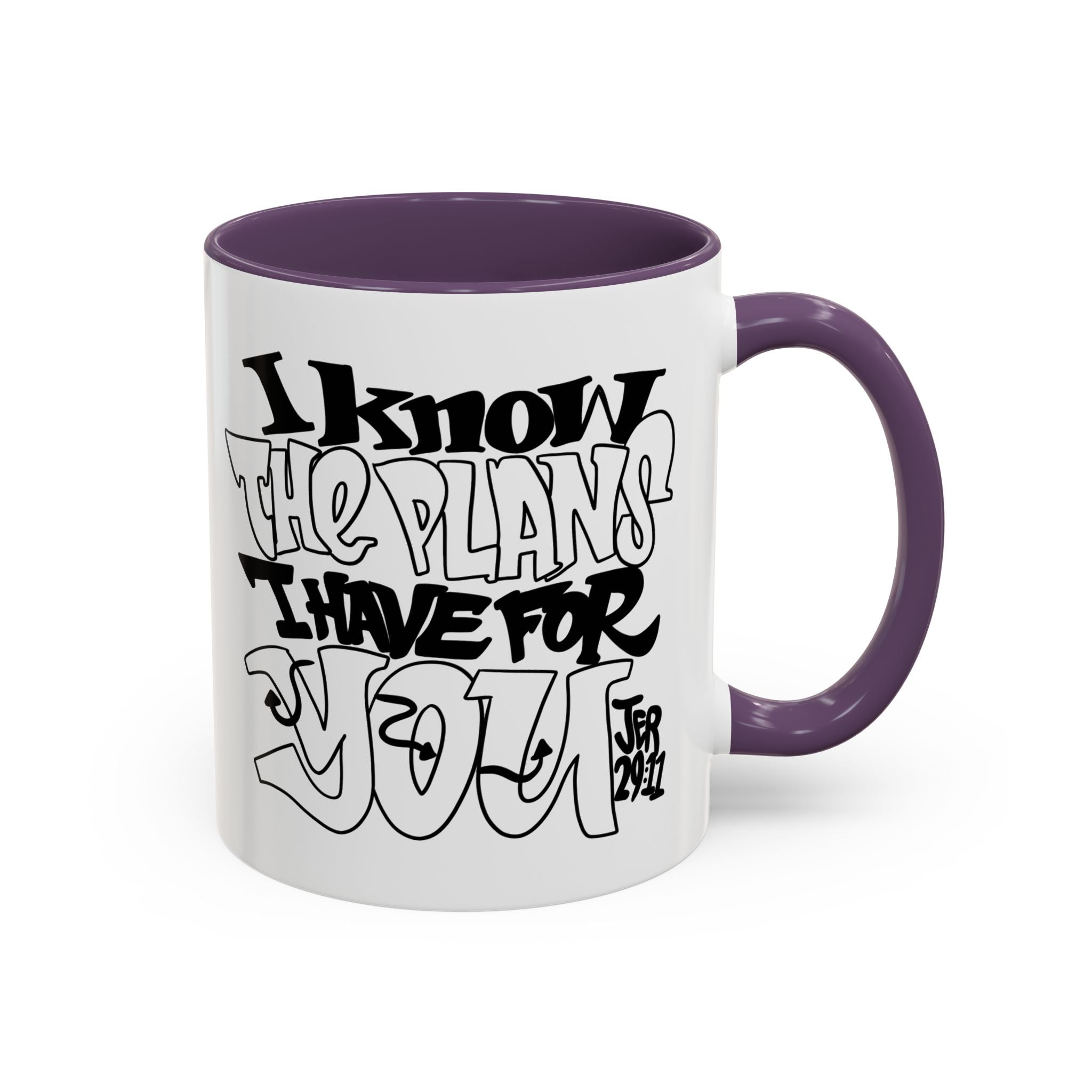 I Know The Plans I Have For You Mug — Inspirational Accent Coffee Mug