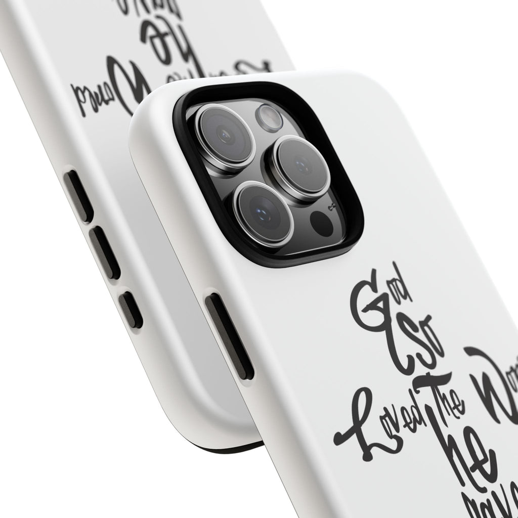 John 3:16 Bible Verse Christian Cross Phone Case — “God So Loved the World He Gave His Only Son”