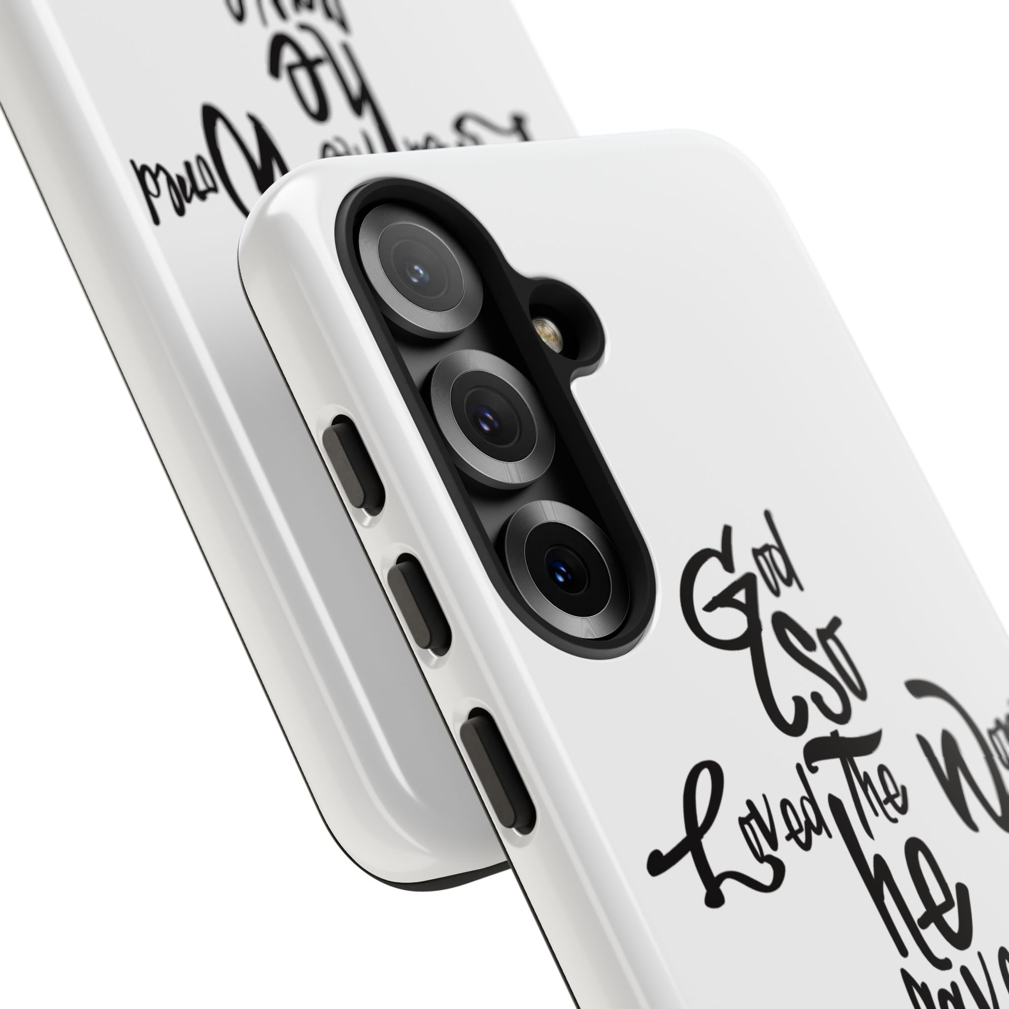 John 3:16 Bible Verse Christian Cross Phone Case — “God So Loved the World He Gave His Only Son”