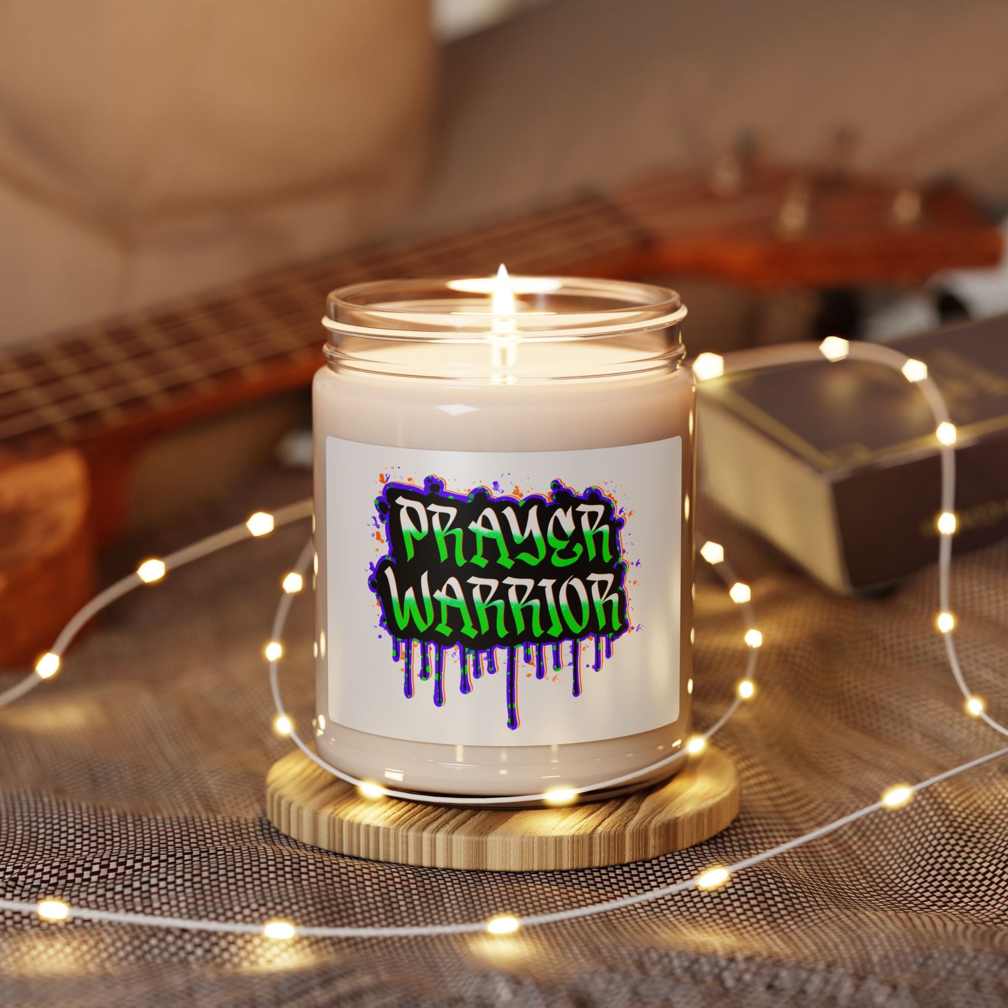 Prayer Warrior Soy Candle — Scented 9oz Inspirational Jar