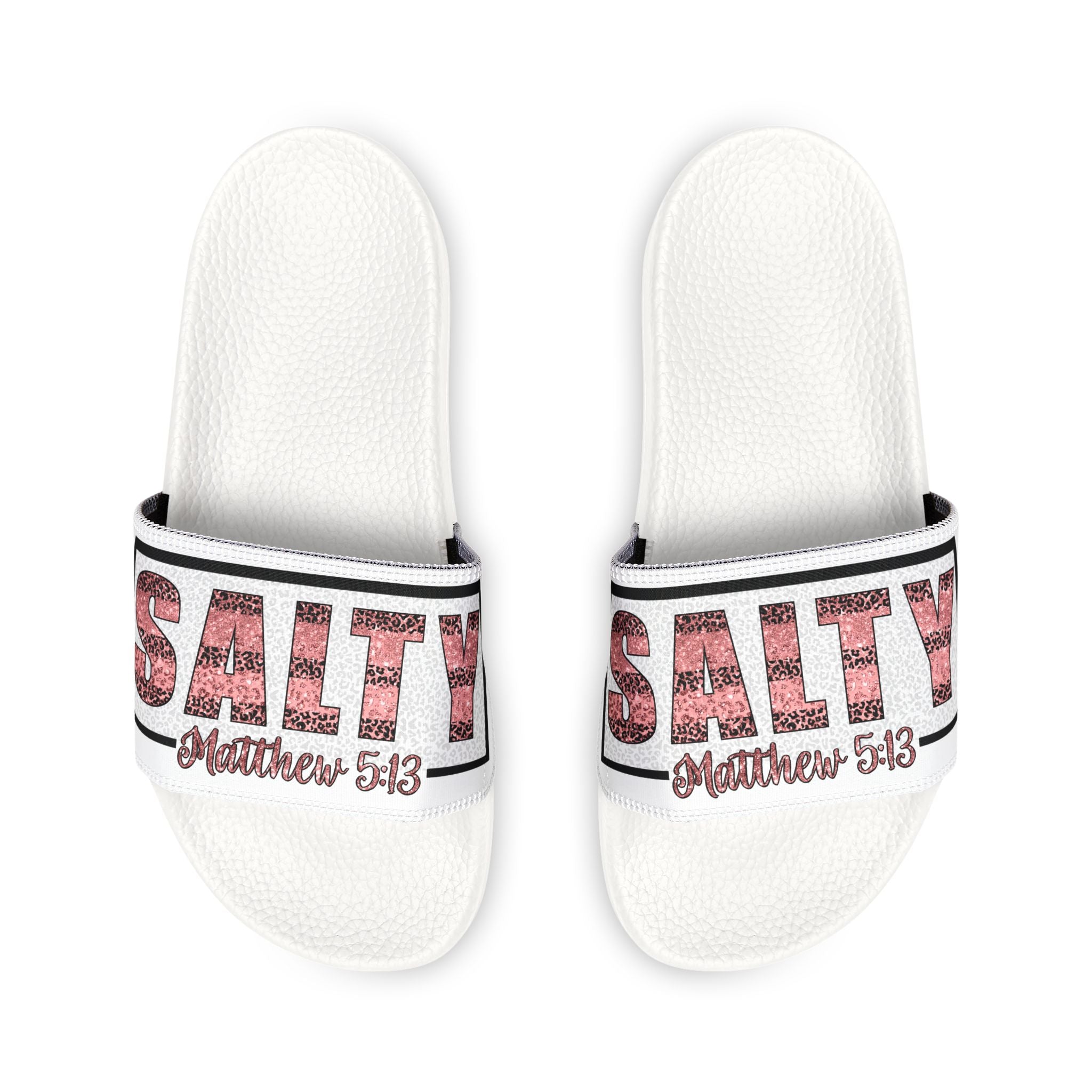 Salty Bible Verse Women's Removable-Strap Sandals