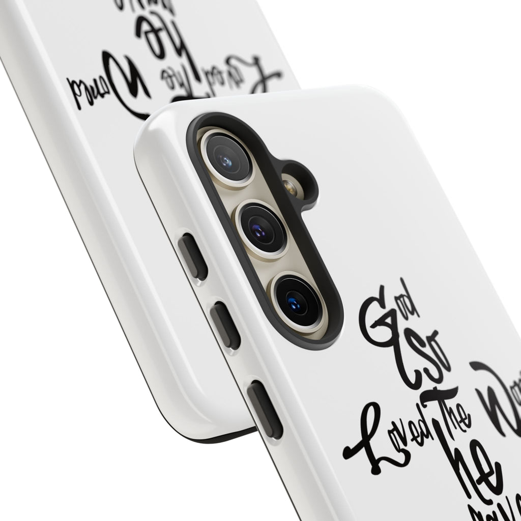 John 3:16 Bible Verse Christian Cross Phone Case — “God So Loved the World He Gave His Only Son”