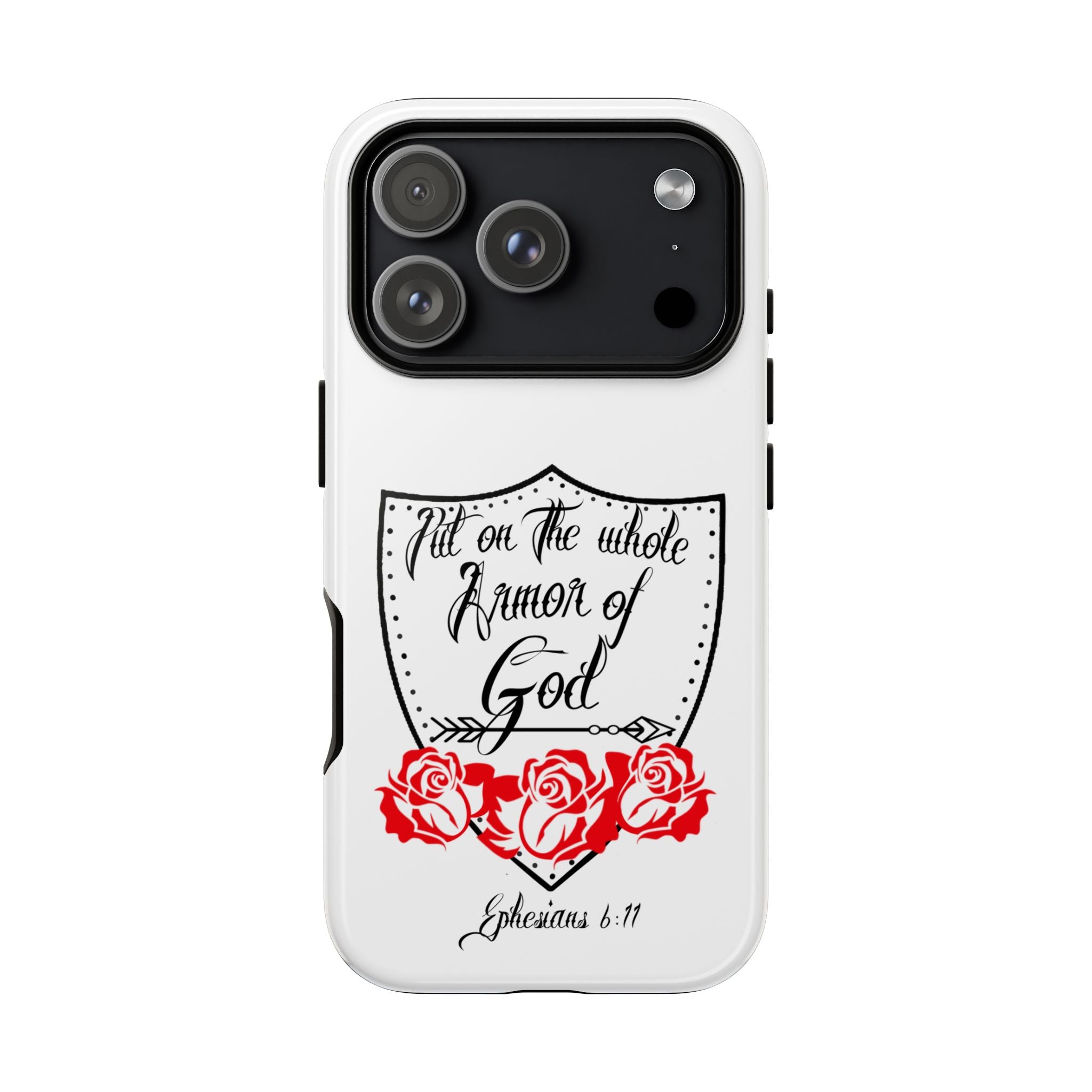 Armor of God Phone Case — Ephesians 6:11 Christian Floral Protective Cover