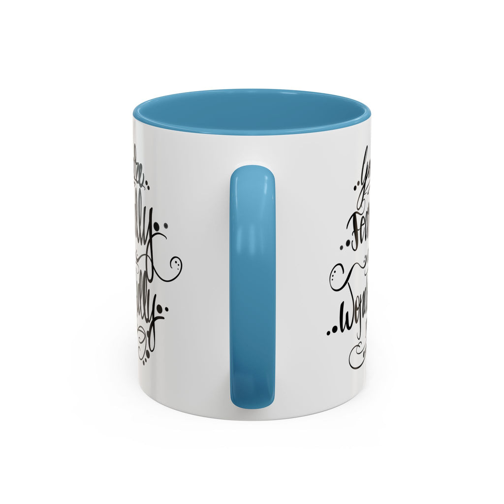Inspirational Coffee Mug — "You Are Fearfully and Wonderfully Made" Accent Mug