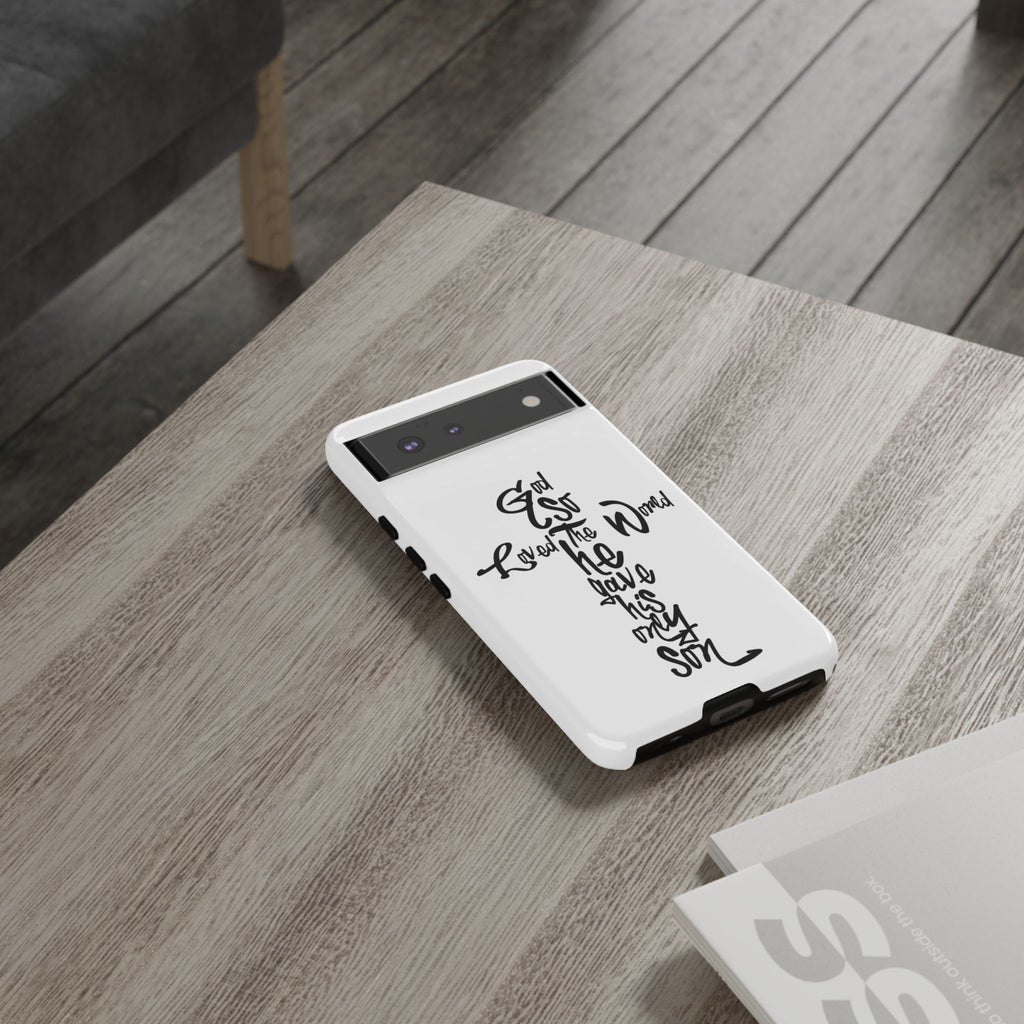 John 3:16 Bible Verse Christian Cross Phone Case — “God So Loved the World He Gave His Only Son”