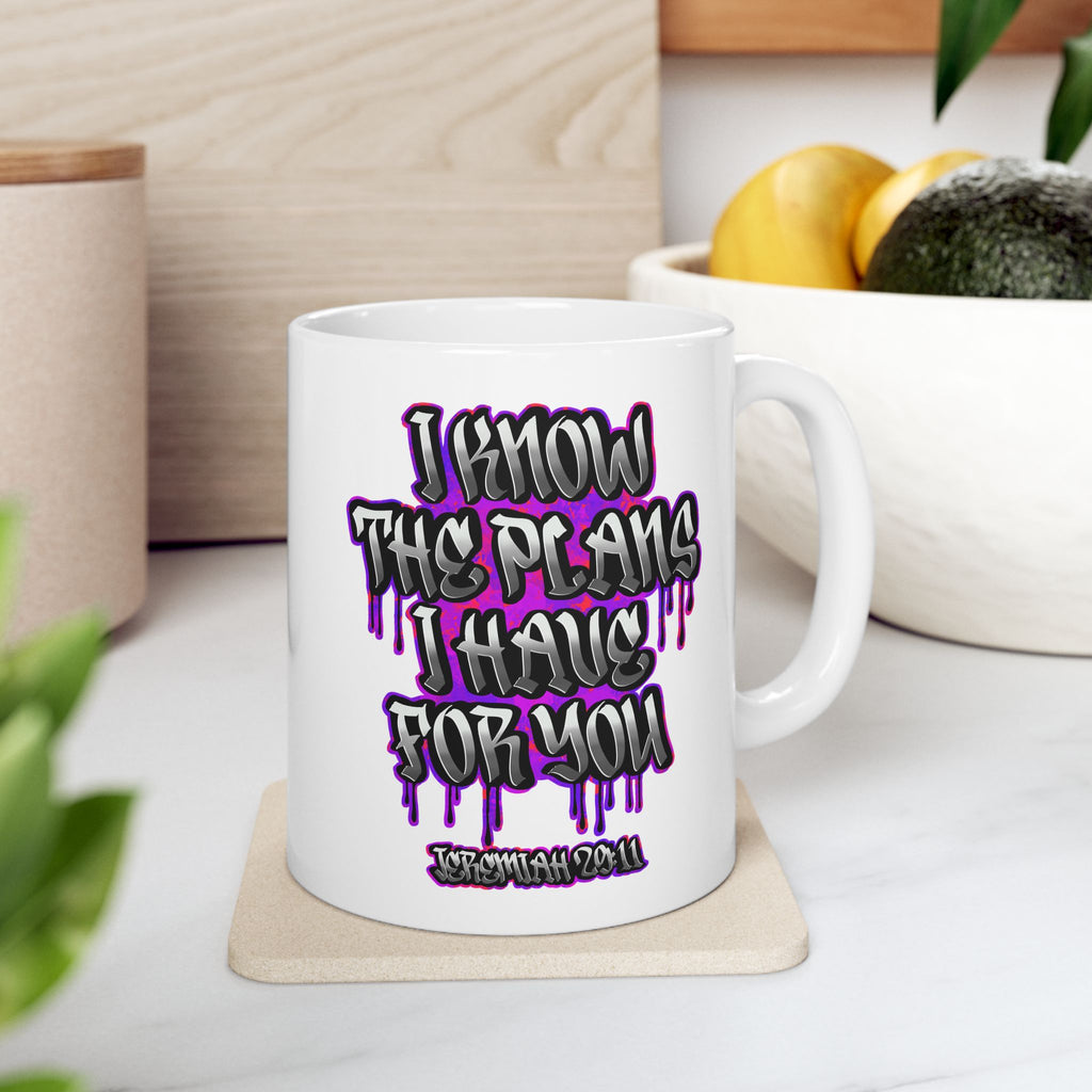 Jeremiah 29:11 Graffiti Scripture Coffee Mug (11oz/15oz)