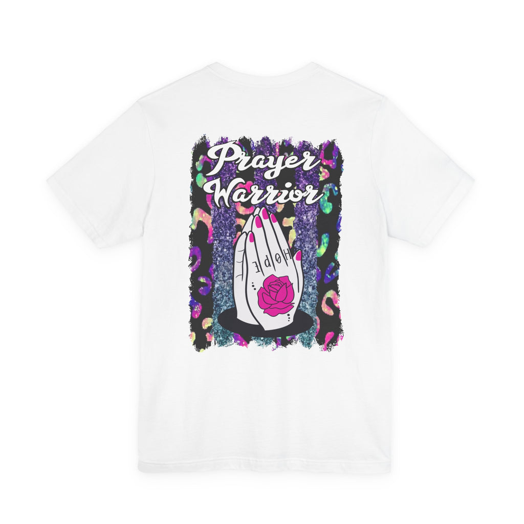 Prayer Warrior T-Shirt — Floral Praying Hands Graphic Tee