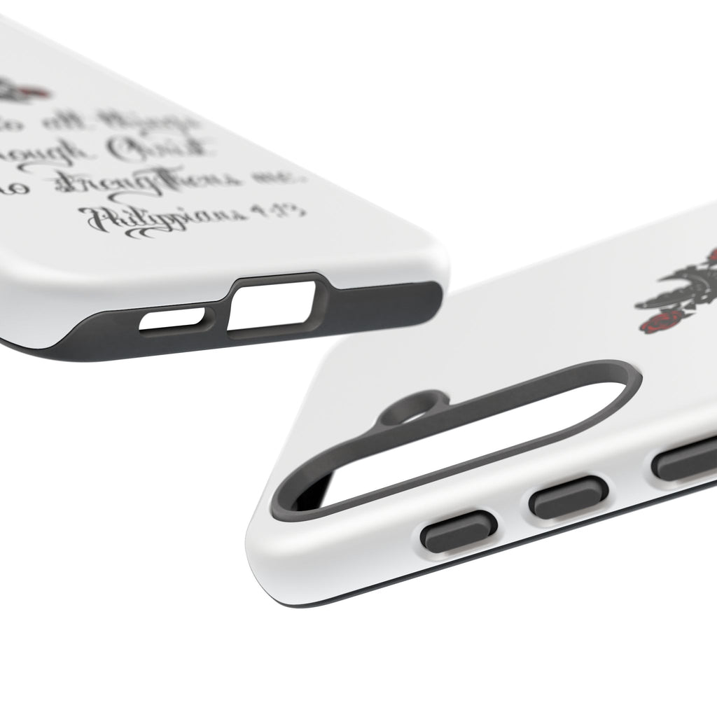 Christian Phone Case — "I can do all things through Christ" (Philippians 4:13)