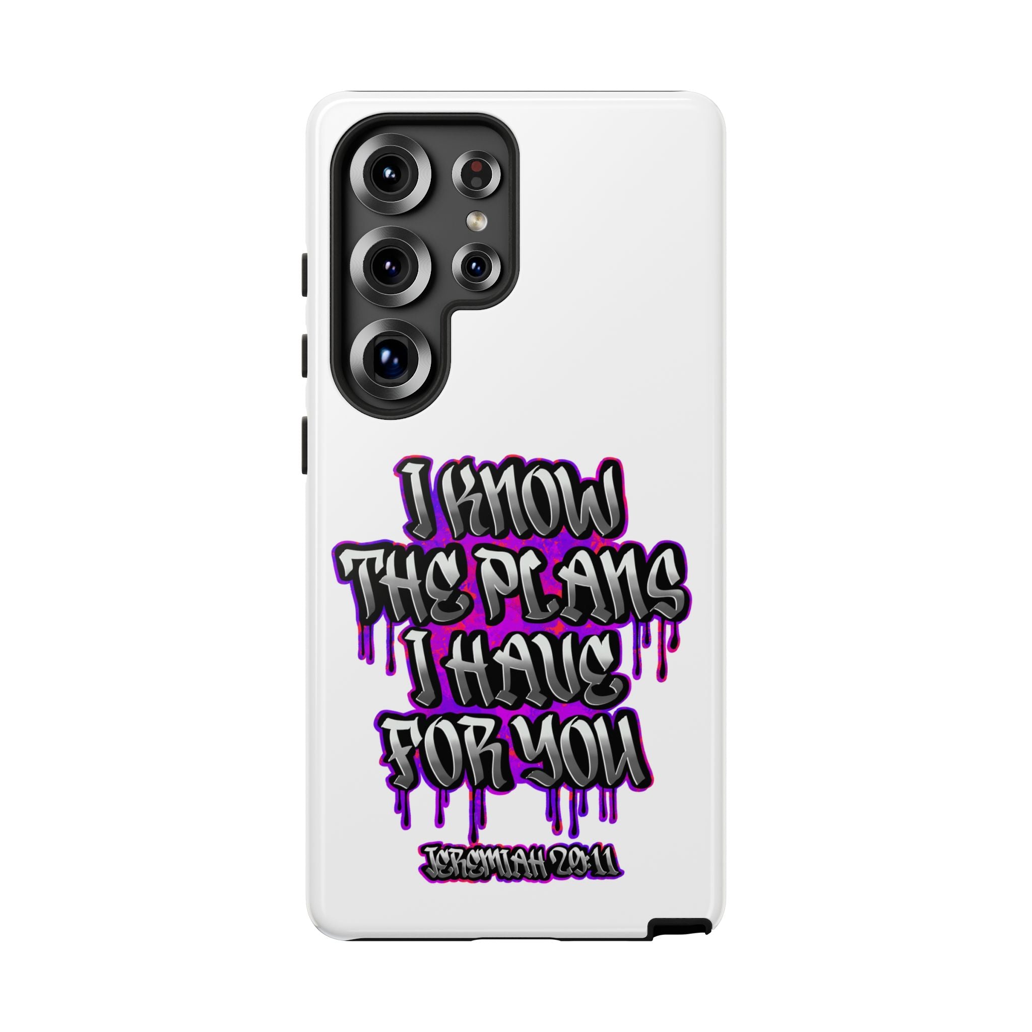 Jeremiah 29:11 Phone Case — "I Know The Plans I Have For You" Christian Bible Verse Protective Case