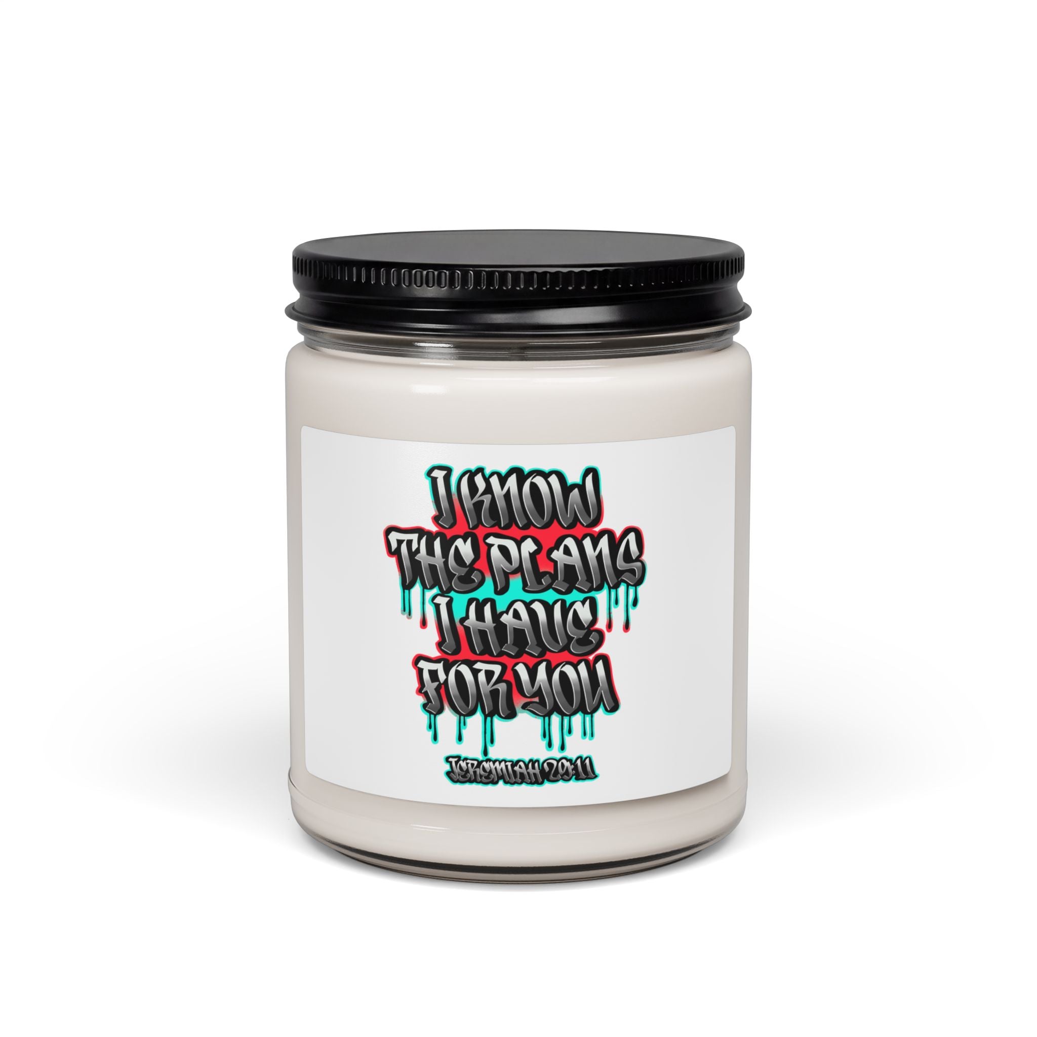 Jeremiah 29:11 Bible Verse Soy Candle — "I Know This Plans I Have For You" Scented 9oz