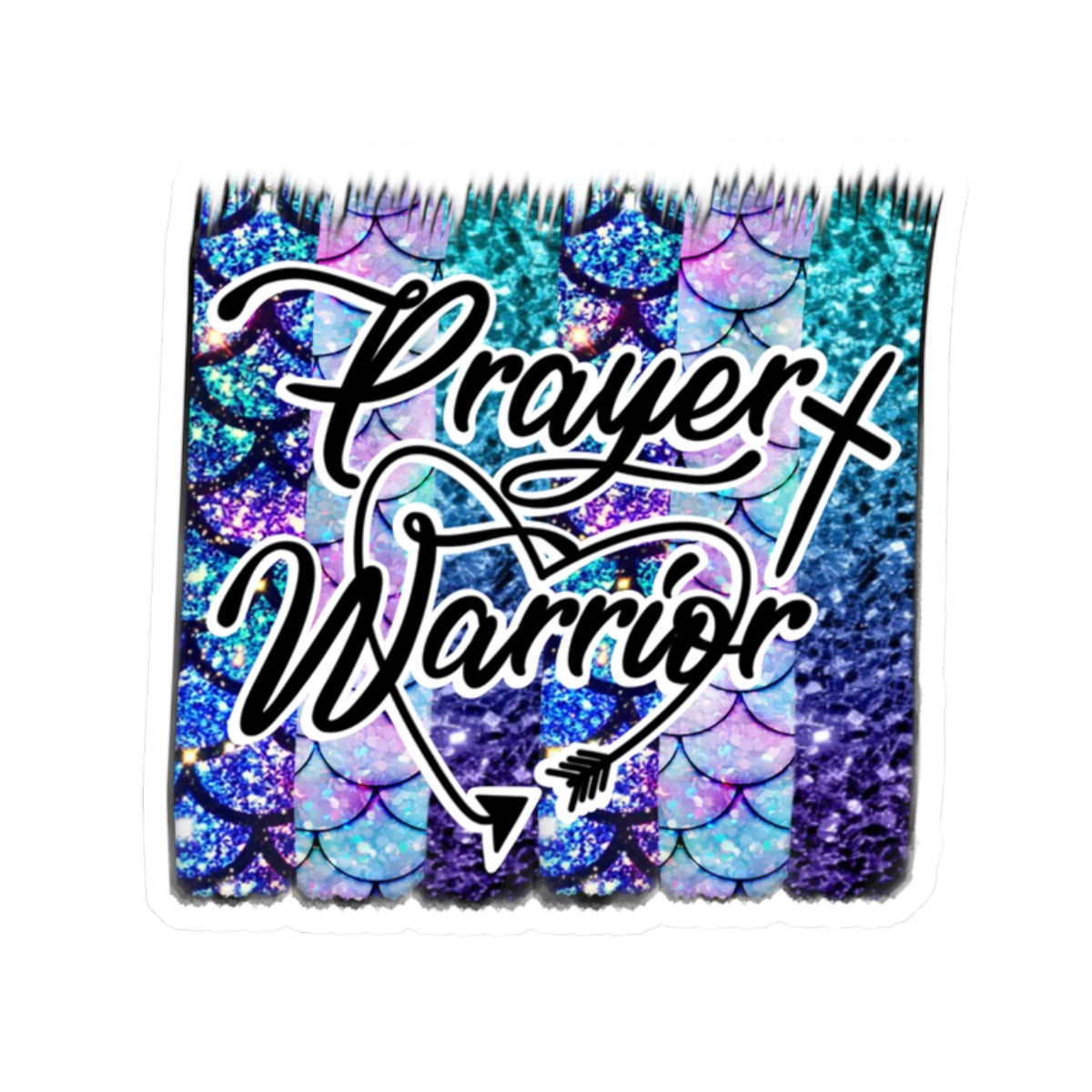 Prayer Warrior Sticker — Kiss-Cut Decal