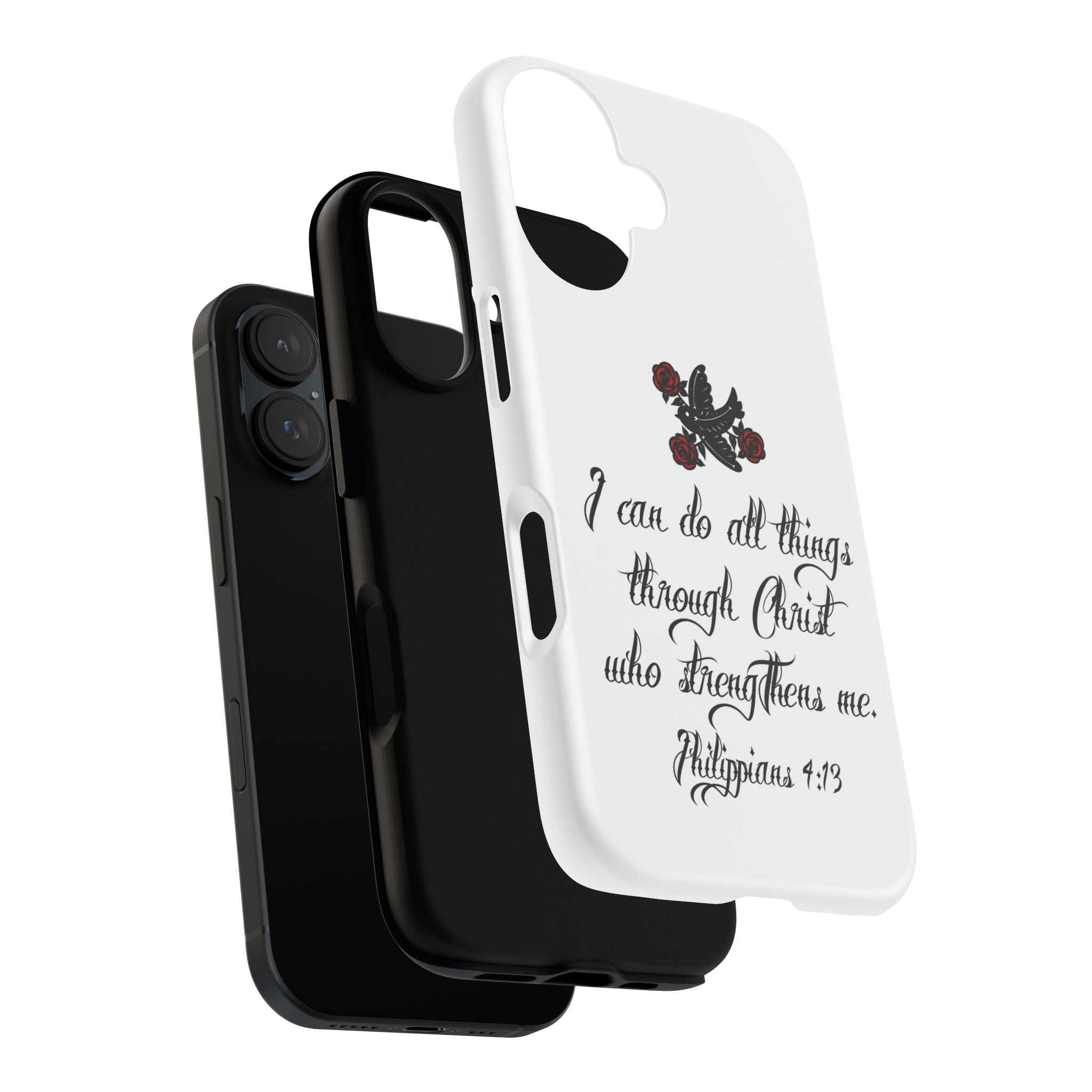 Christian Phone Case — "I can do all things through Christ" (Philippians 4:13)