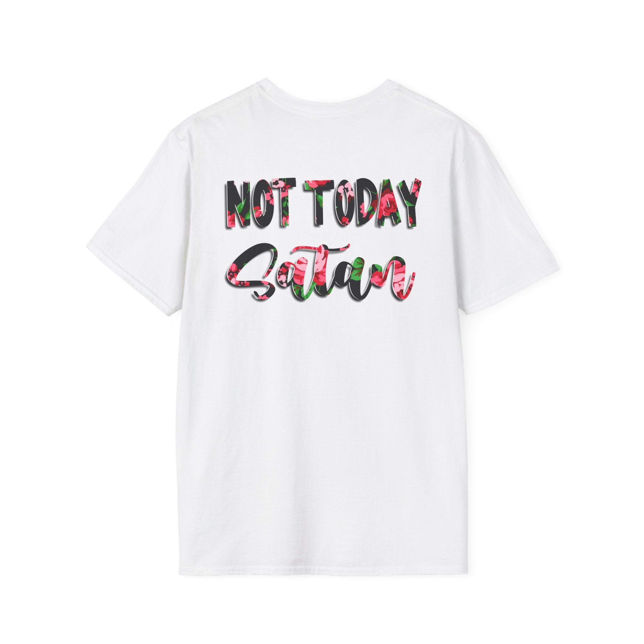 "Not Today Satan" Floral Graphic Tee