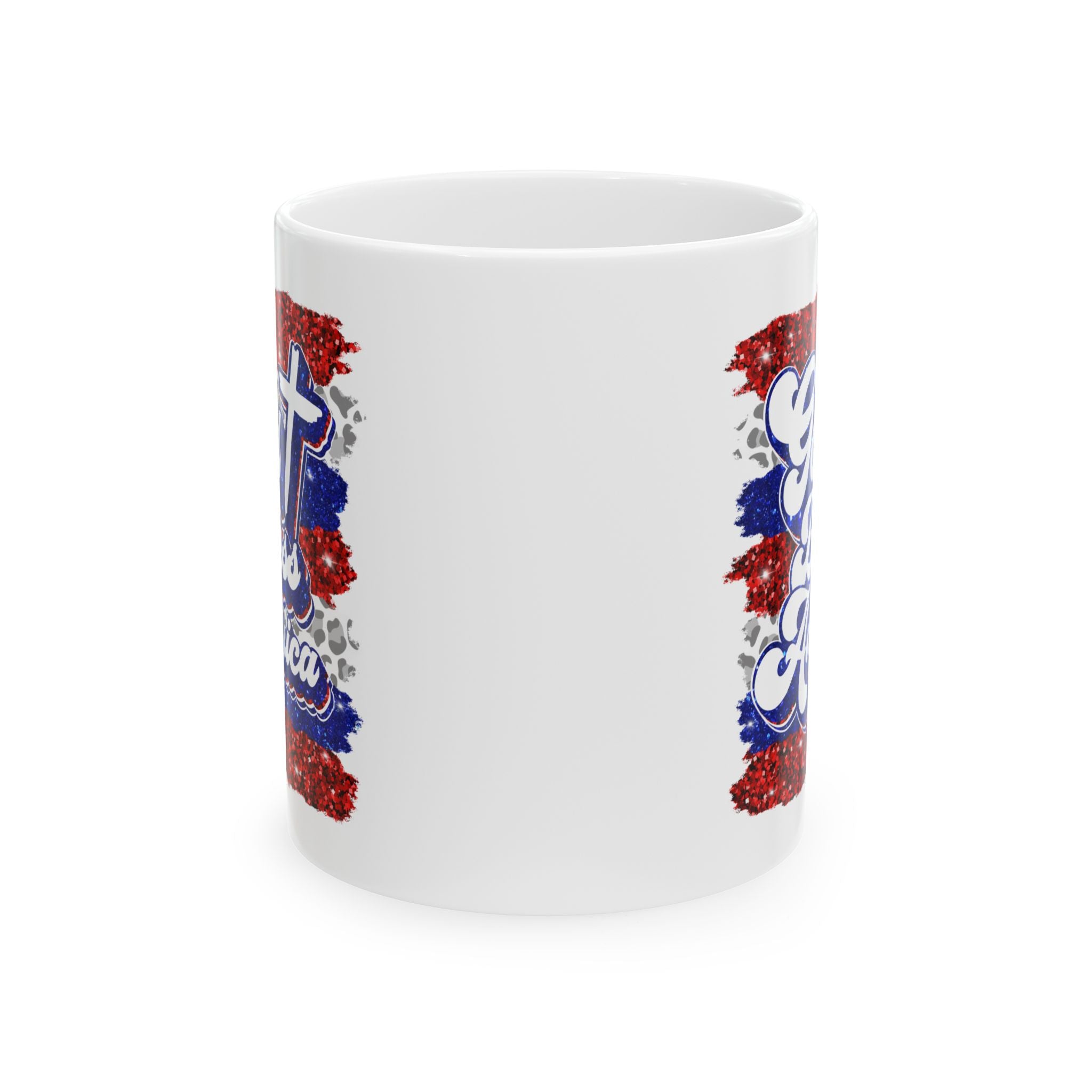 Patriotic God Bless America Ceramic Mug (11oz & 15oz)