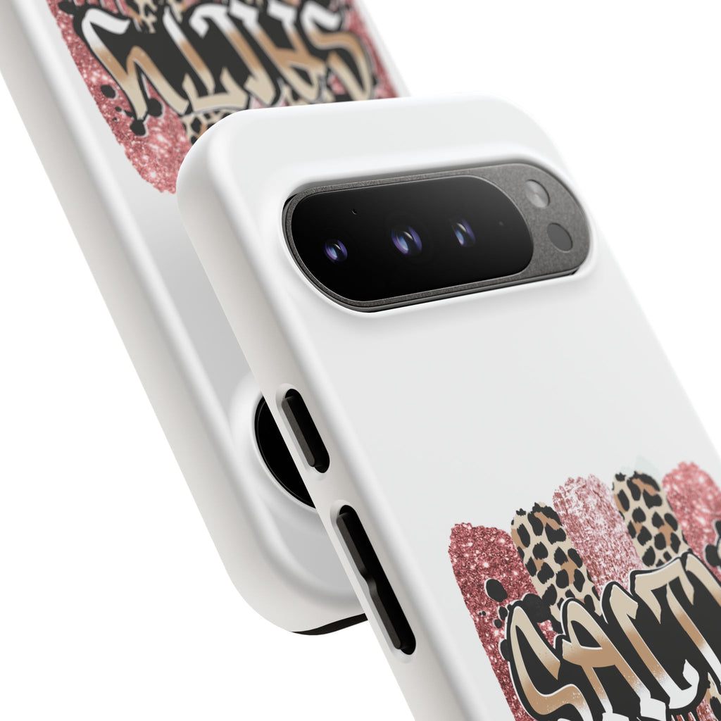 Salty Matthew 5:13 Scripture Leopard Pink Glitter Tough Case — Matthew 5:13 Scripture Phone Cover