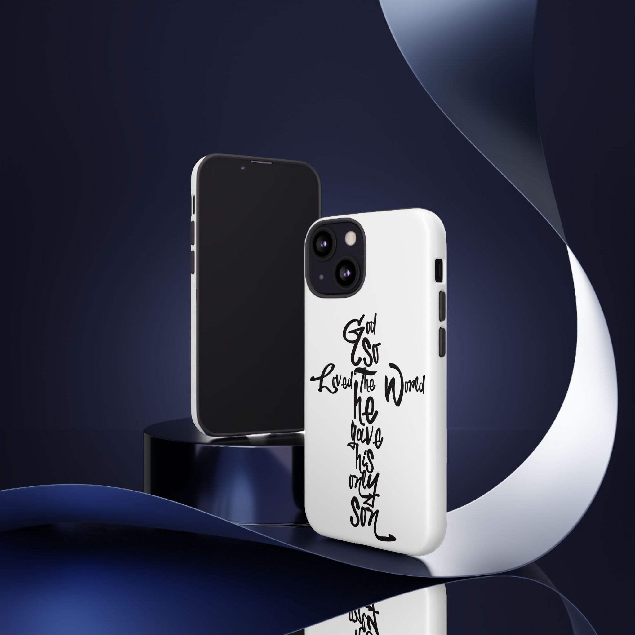 John 3:16 Bible Verse Christian Cross Phone Case — “God So Loved the World He Gave His Only Son”