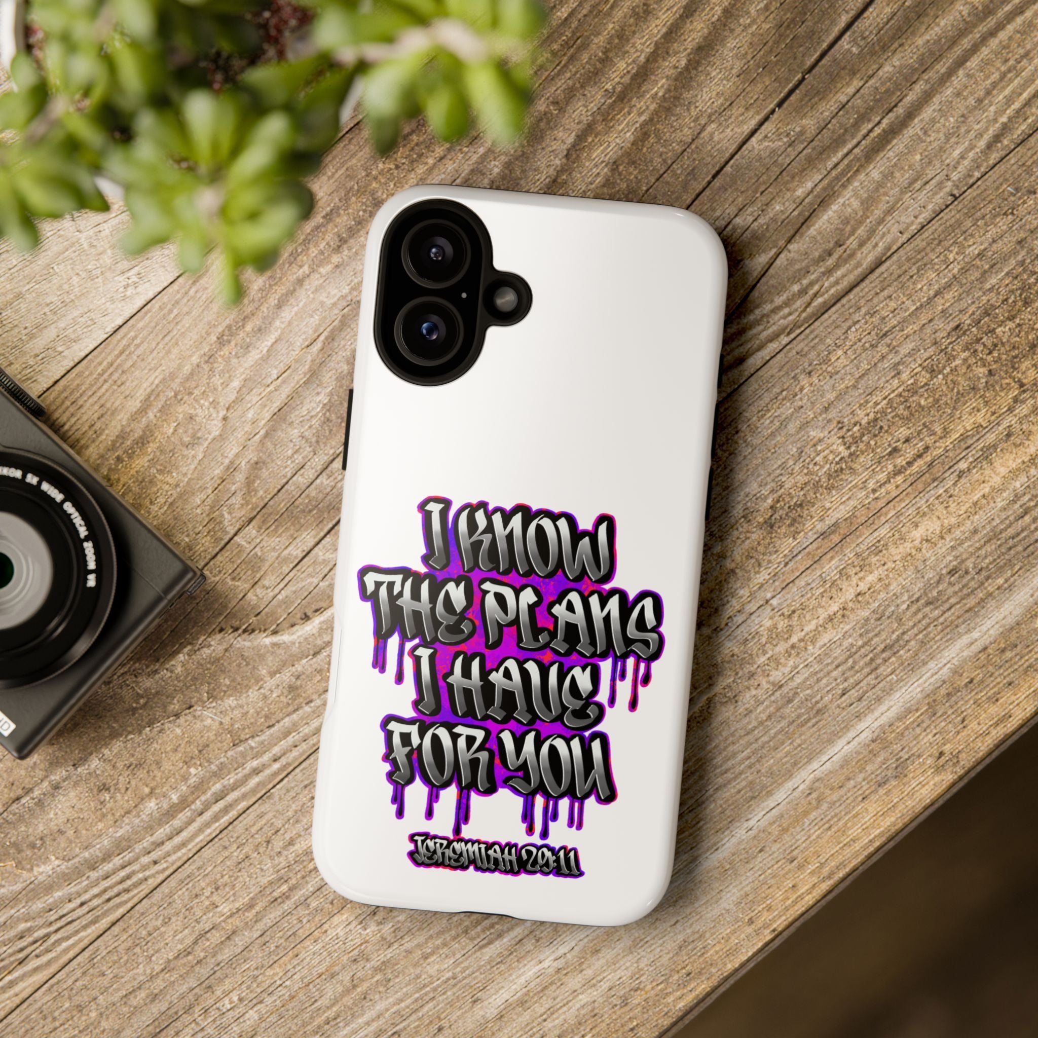 Jeremiah 29:11 Phone Case — "I Know The Plans I Have For You" Christian Bible Verse Protective Case