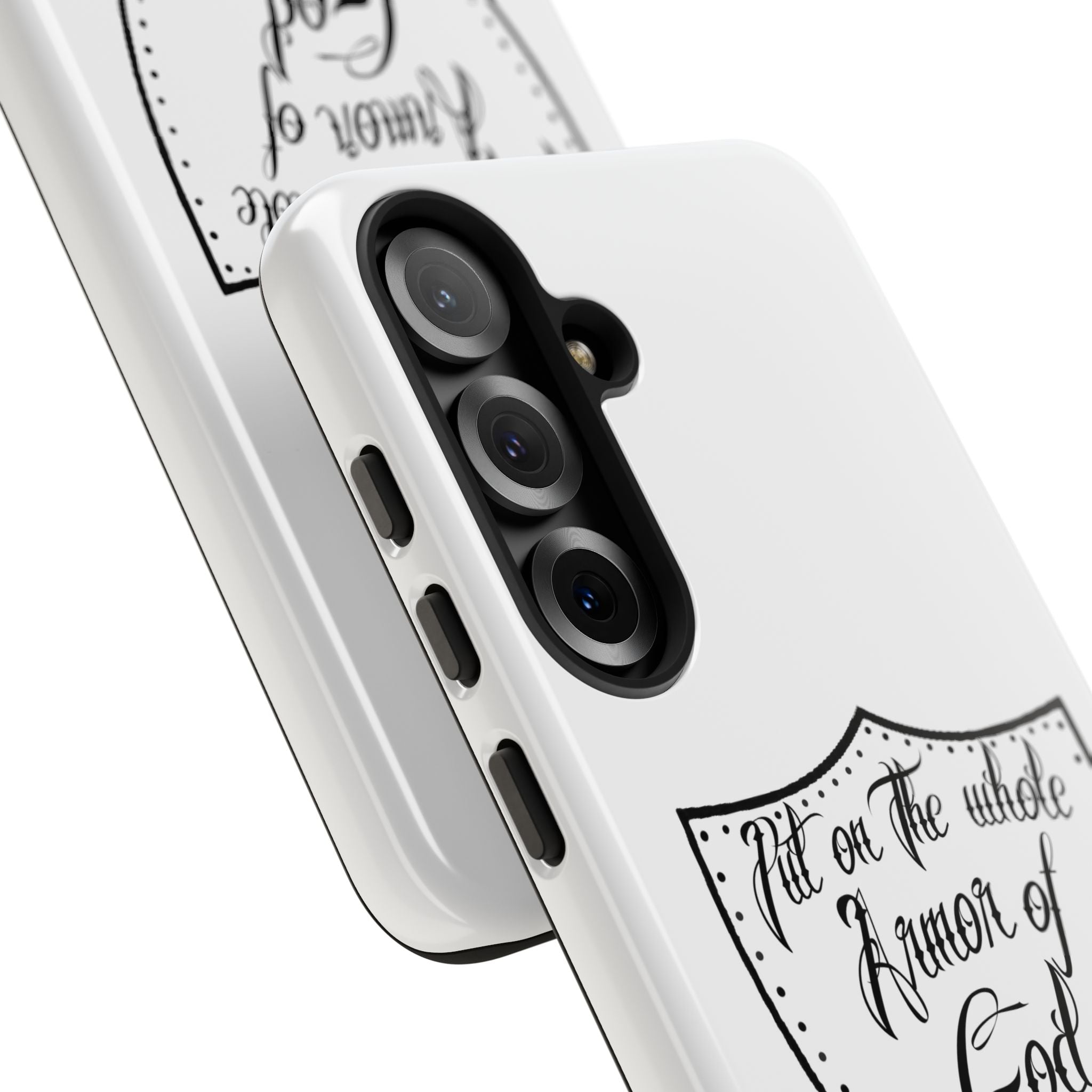 Armor of God Phone Case — Ephesians 6:11 Christian Floral Protective Cover