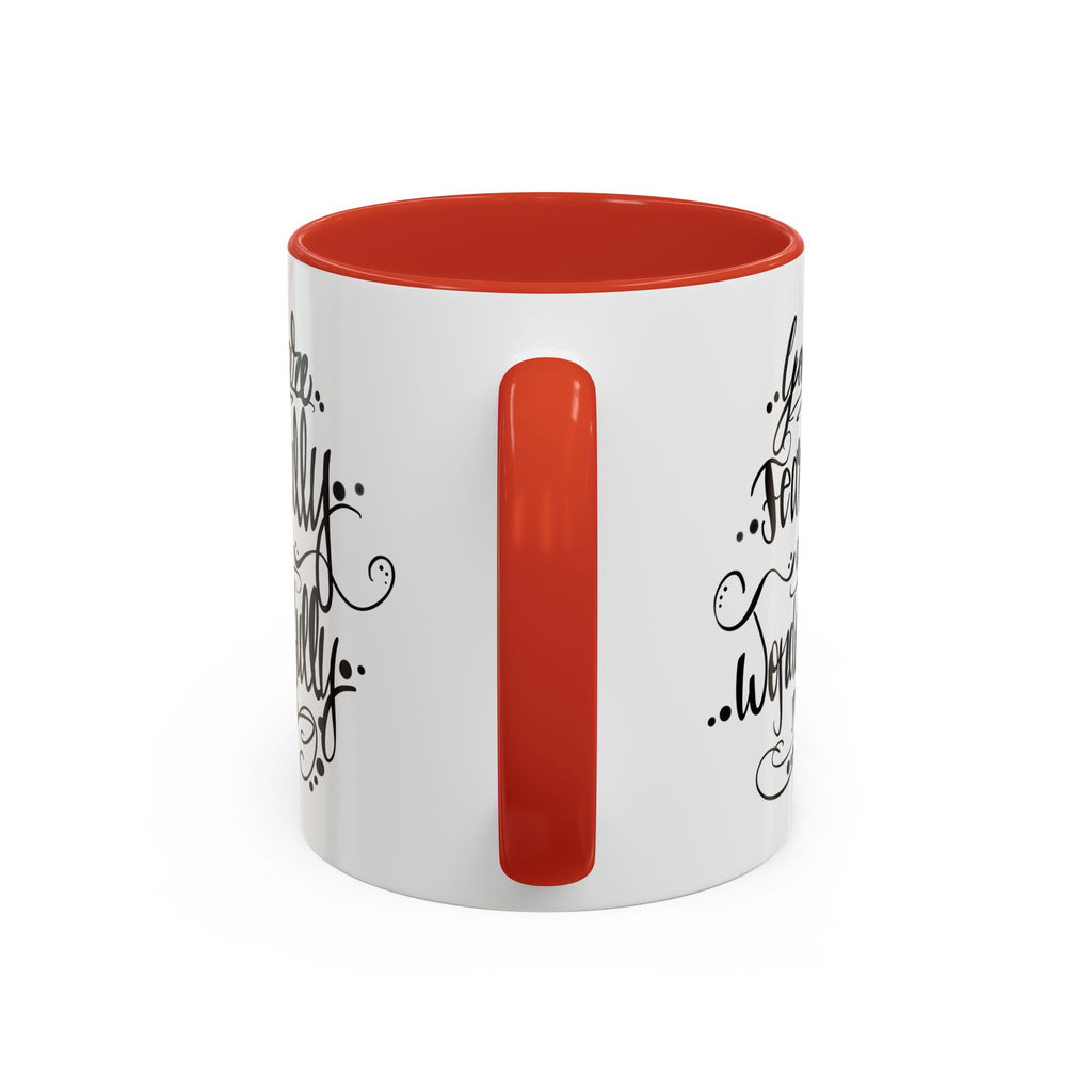 Inspirational Coffee Mug — "You Are Fearfully and Wonderfully Made" Accent Mug