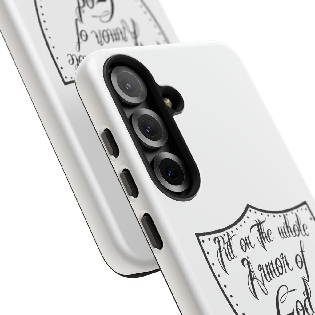 Armor of God Phone Case — Ephesians 6:11 Christian Floral Protective Cover