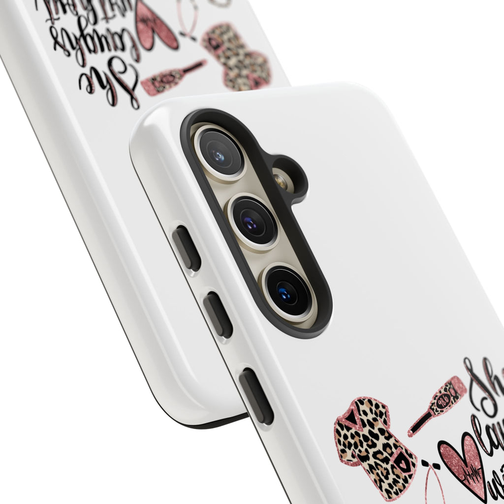 'She Laughs Without Fear' Proverbs 31 Scripture Nurse Tough Phone Case