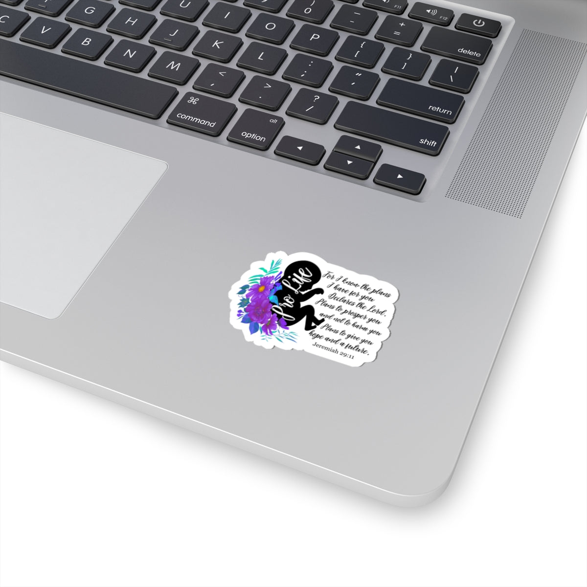 Pro-Life Bible Verse Jeremiah 29:11 Kiss-Cut Sticker