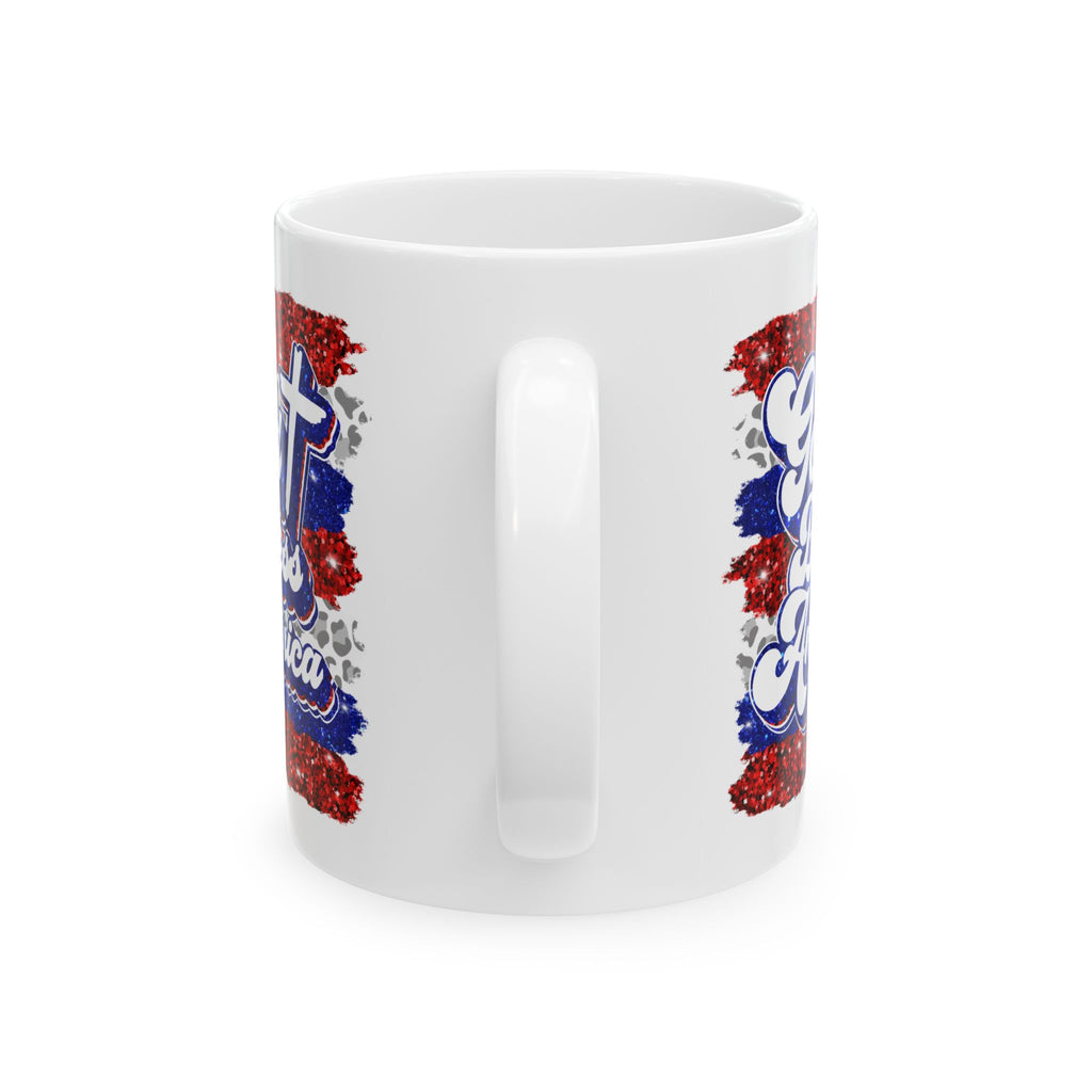 Patriotic God Bless America Ceramic Mug (11oz & 15oz)