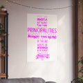 Ephesians 6 Armor of God Cross Poster — Pink Faith Typography Matte Vertical Poster