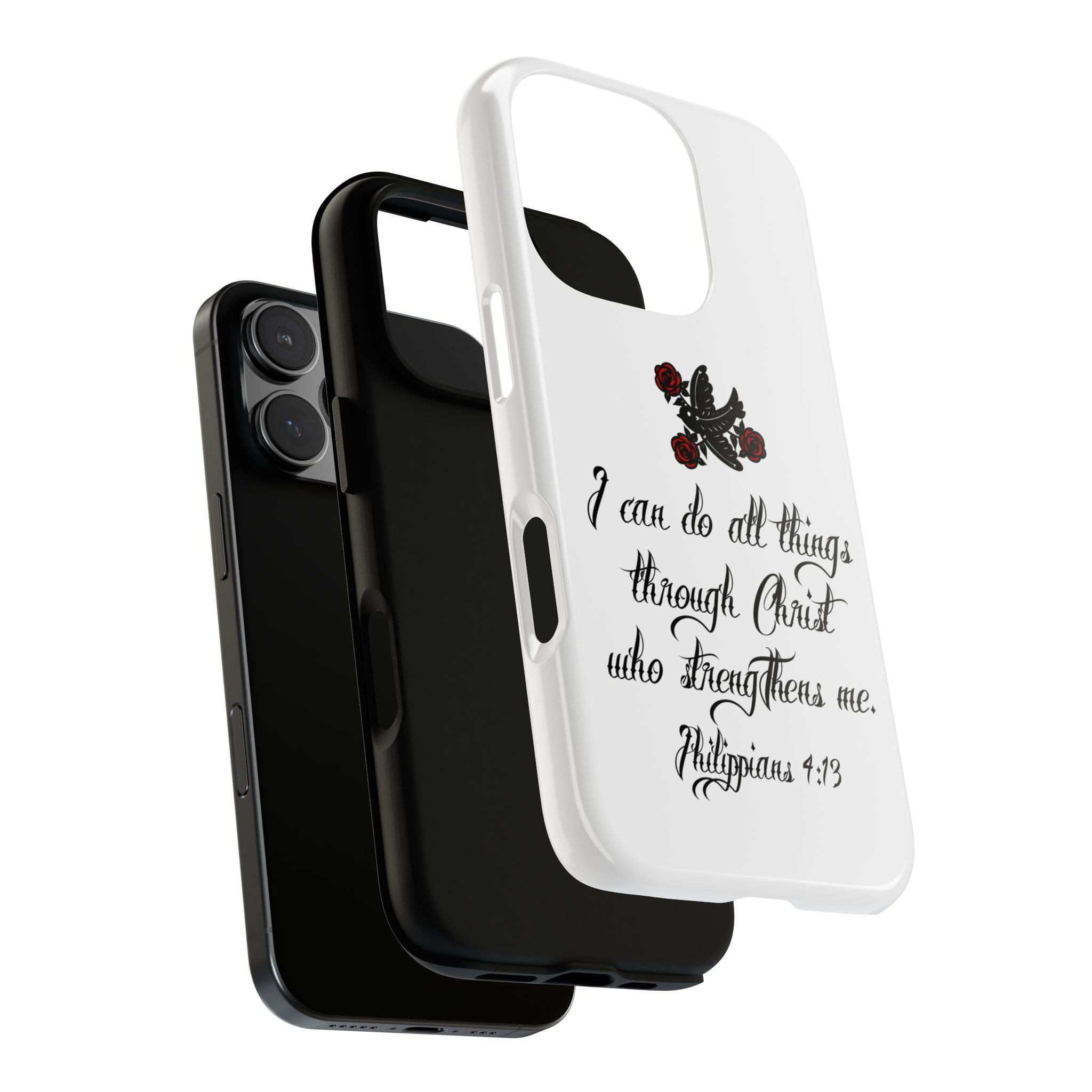 Christian Phone Case — "I can do all things through Christ" (Philippians 4:13)