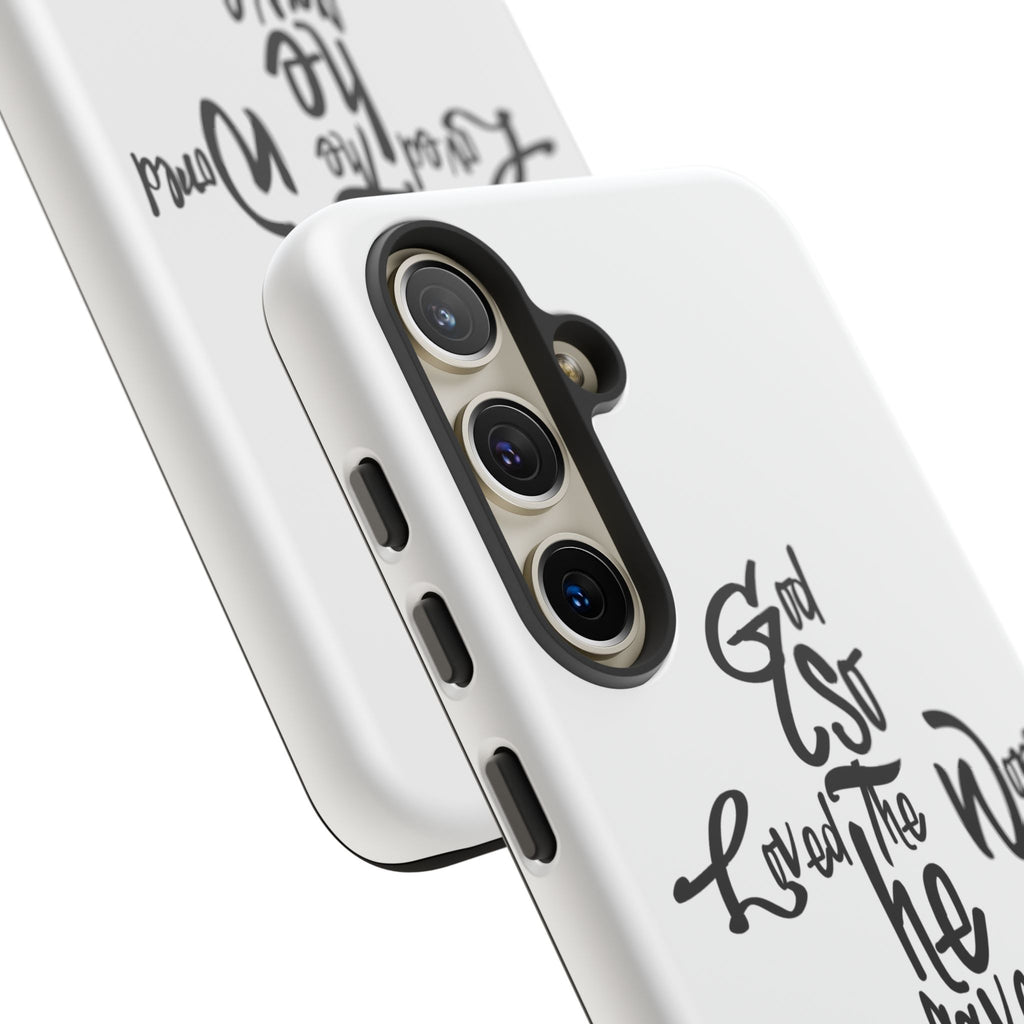 John 3:16 Bible Verse Christian Cross Phone Case — “God So Loved the World He Gave His Only Son”