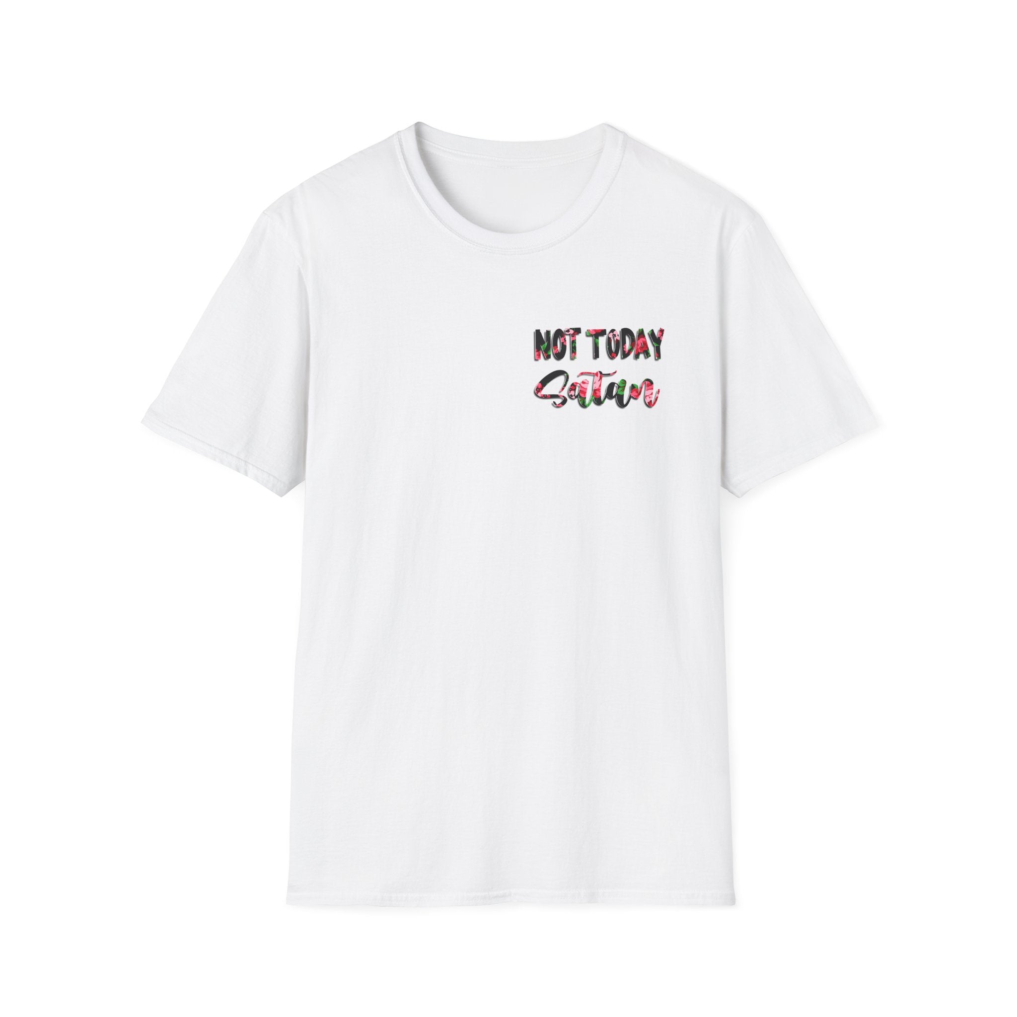 "Not Today Satan" Floral Graphic Tee