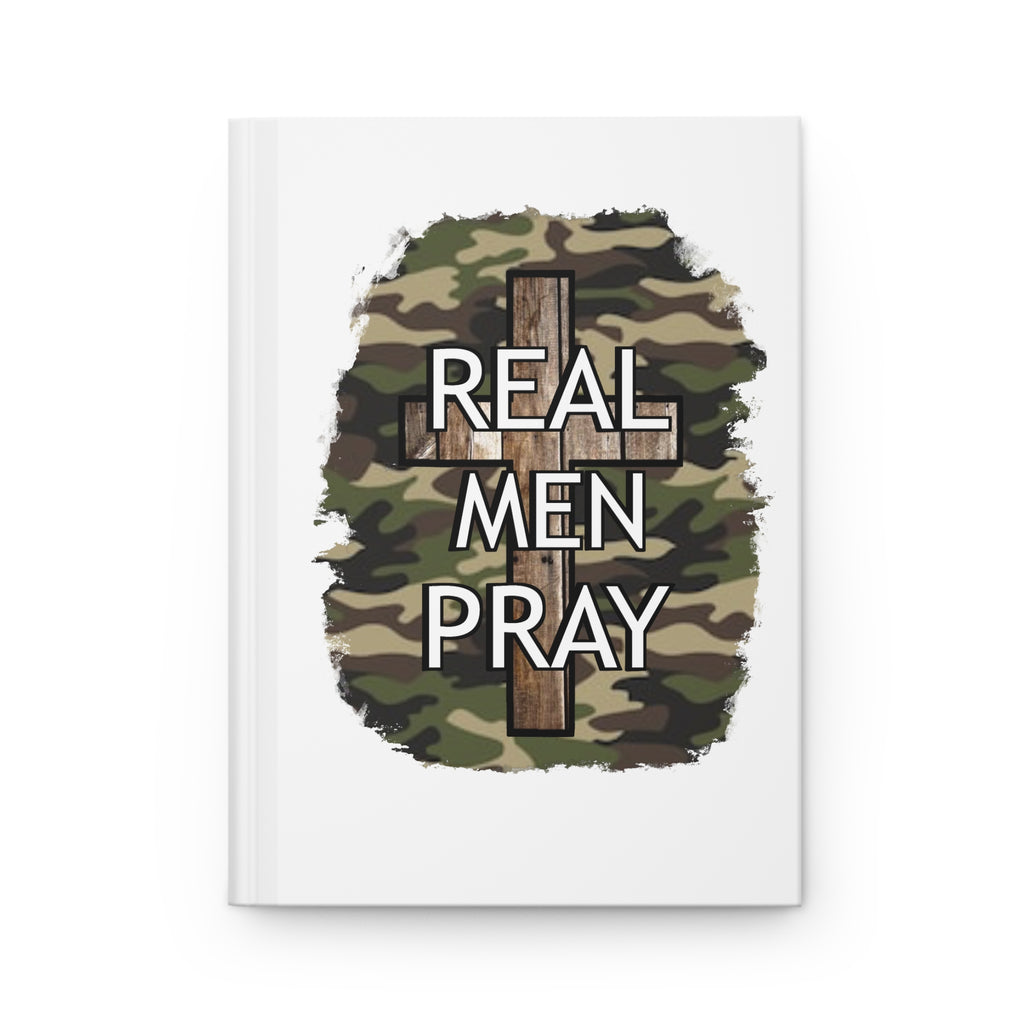 Real Men Pray Hardcover Journal – Camo Cross Prayer Notebook for Men
