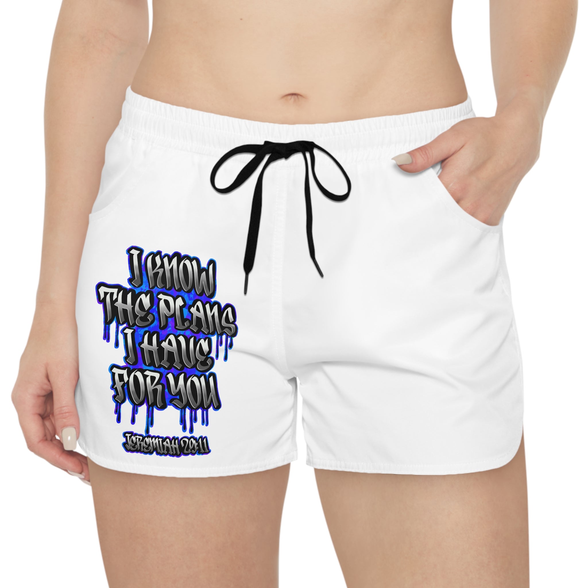 Women's Casual Shorts — "I Know The Plans I Have For You" Jeremiah 29:11 Graphic
