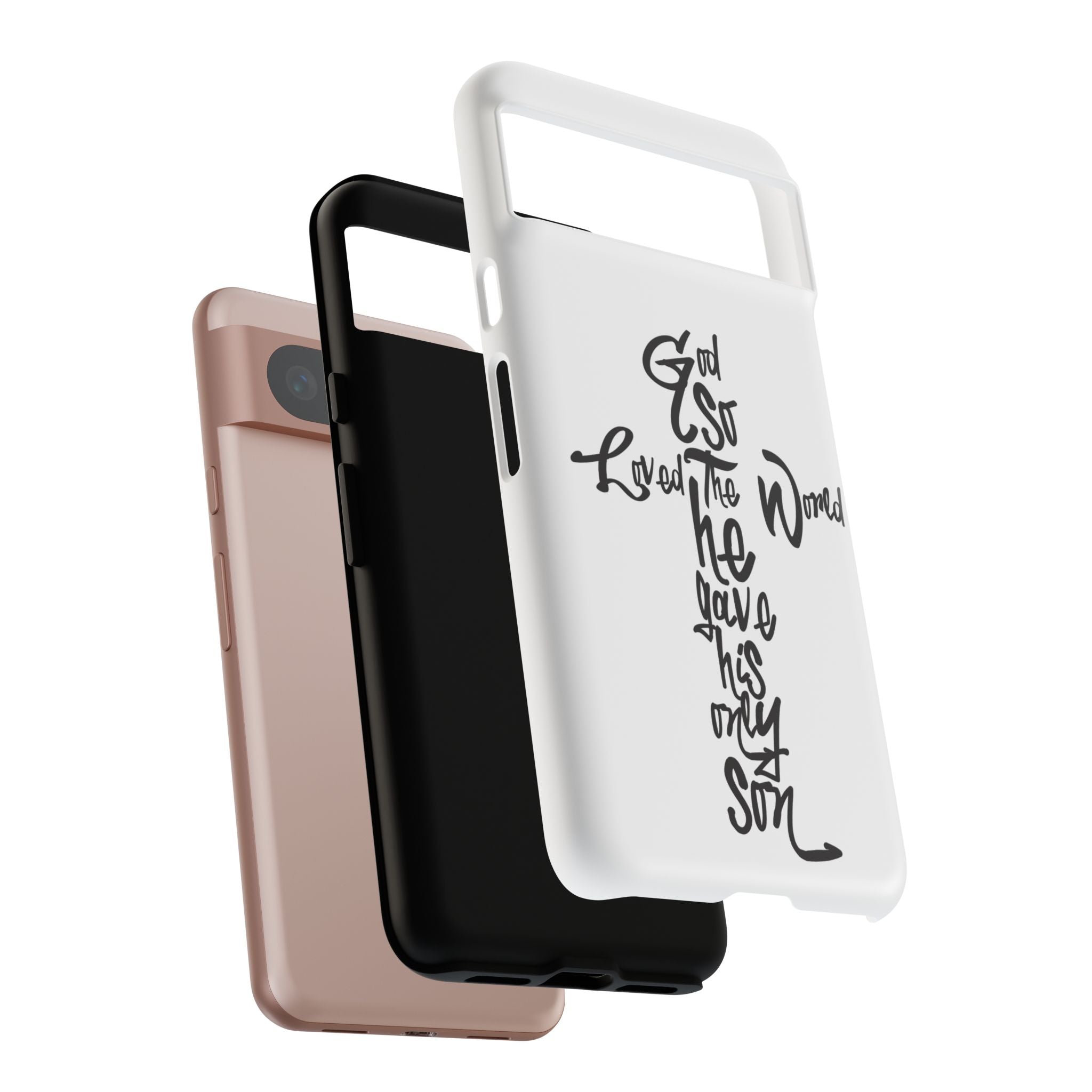John 3:16 Bible Verse Christian Cross Phone Case — “God So Loved the World He Gave His Only Son”