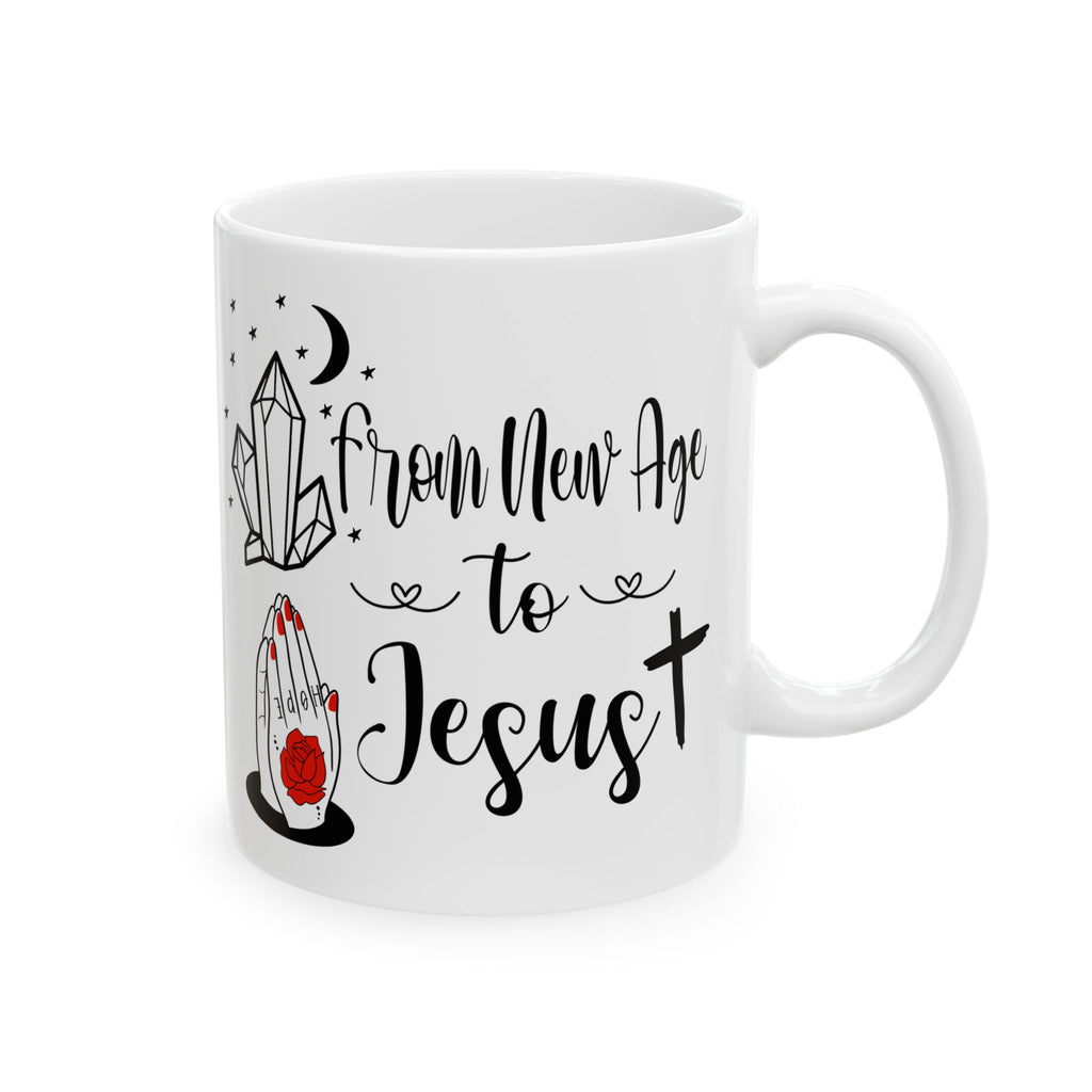 New Age to Jesus Christian Mug — Faith Coffee Cup (11oz, 15oz)