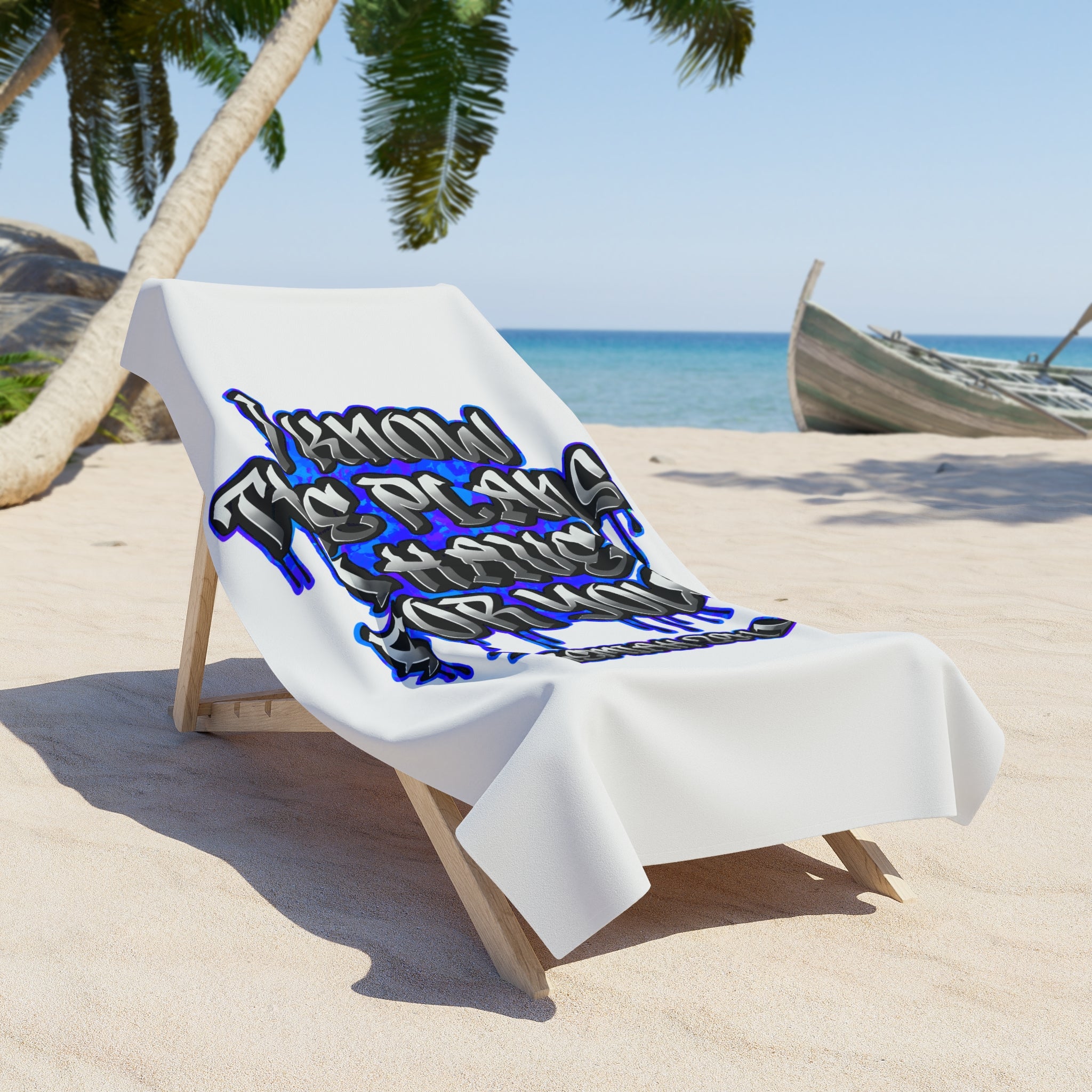 Beach Towel - "I Know I Have Plans For You" Jeremiah 29:11 Drip Graphic