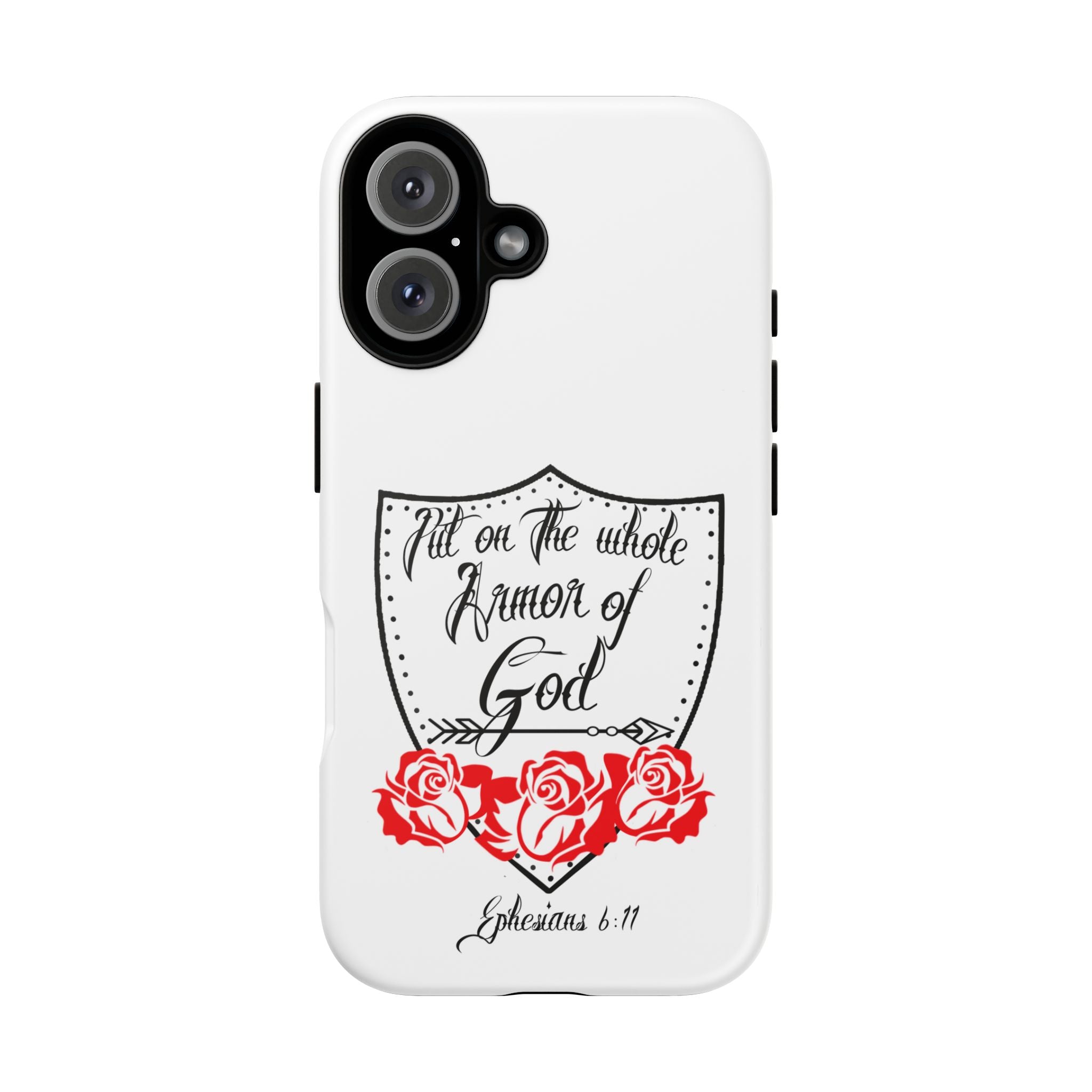 Armor of God Phone Case — Ephesians 6:11 Christian Floral Protective Cover