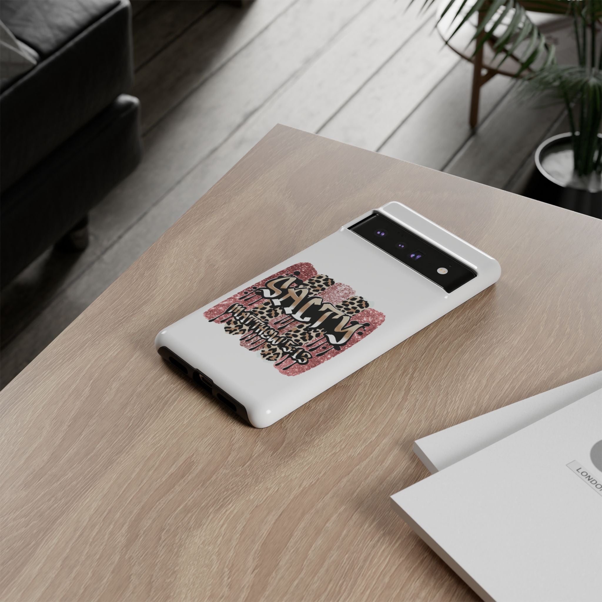 Salty Matthew 5:13 Scripture Leopard Pink Glitter Tough Case — Matthew 5:13 Scripture Phone Cover