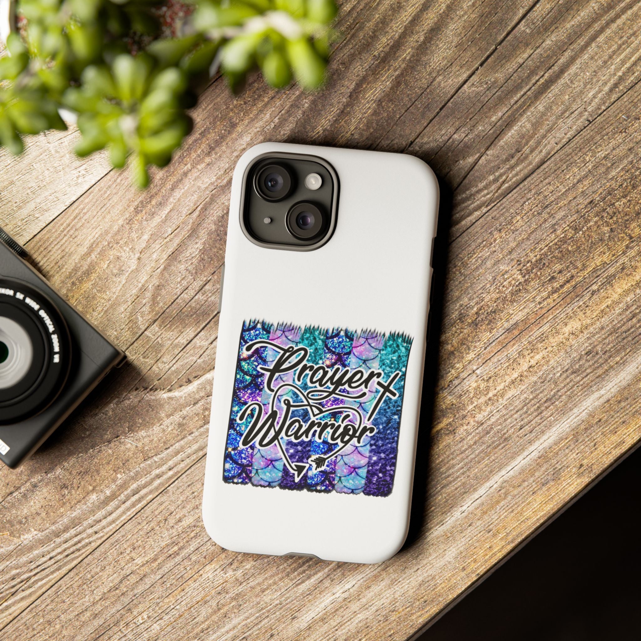 Prayer Warrior Phone Case — Faith-Inspired Tough Protective Cover